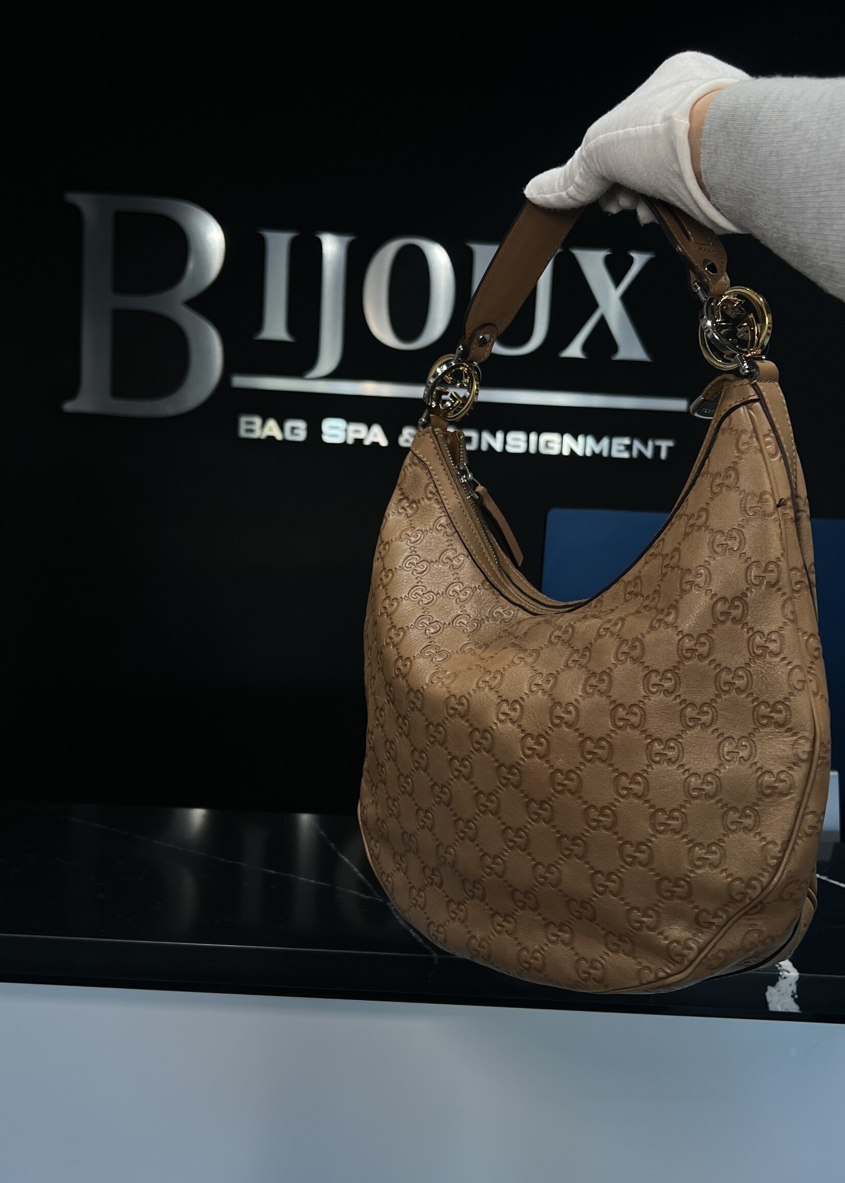 Gucci SOLD - Gucci Guccissima Hobo