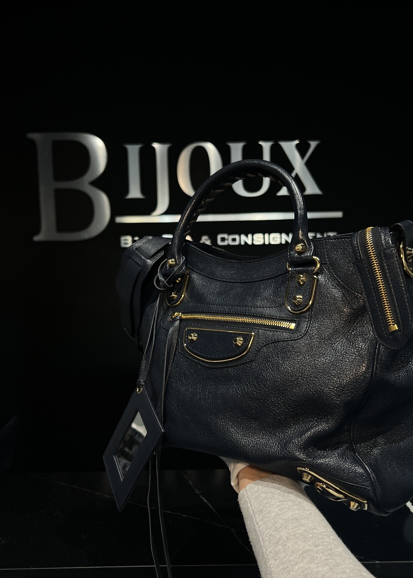 Balenciaga SOLD - Balenciaga Navy City Bag