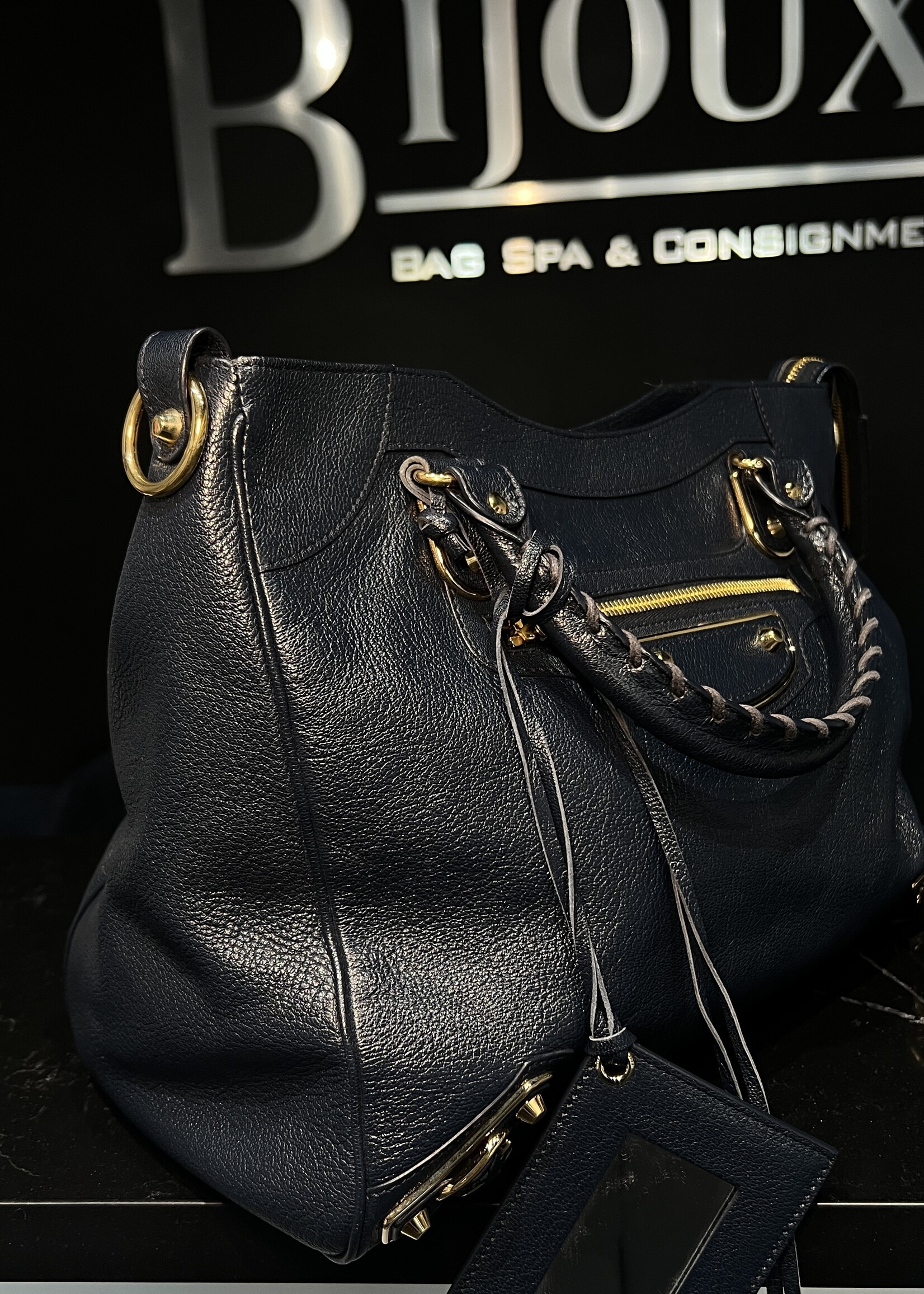 Balenciaga SOLD - Balenciaga Navy City Bag