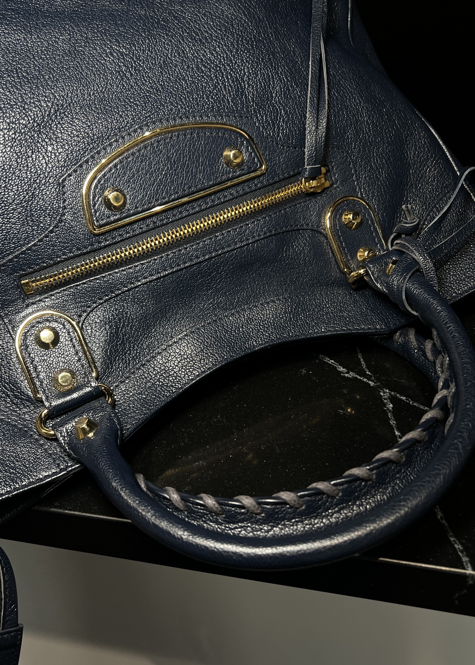 Balenciaga SOLD - Balenciaga Navy City Bag