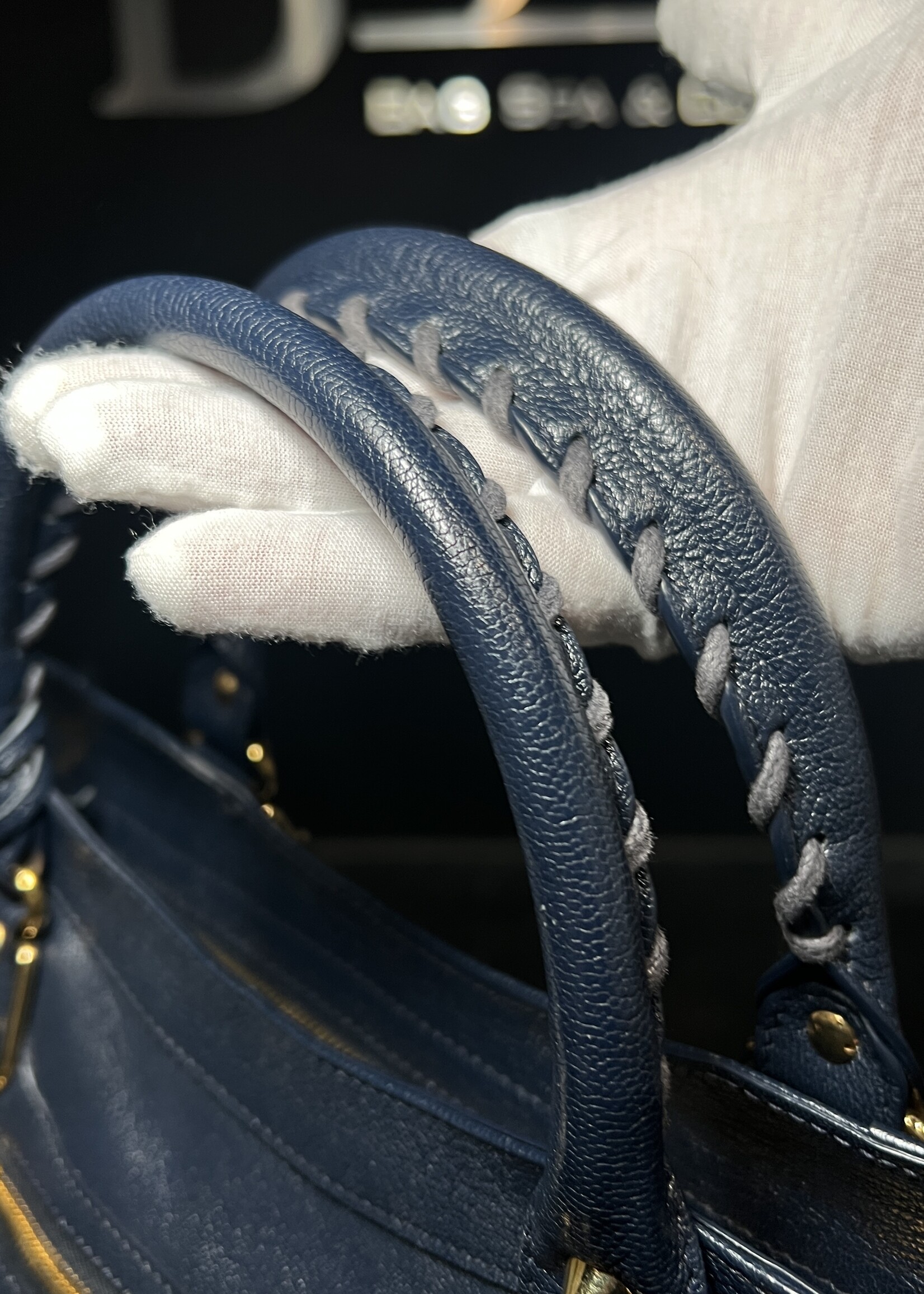 Balenciaga SOLD - Balenciaga Navy City Bag