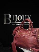 Balenciaga SOLD - Balenciaga Rouge Cerise Lambskin Leather Giant 12