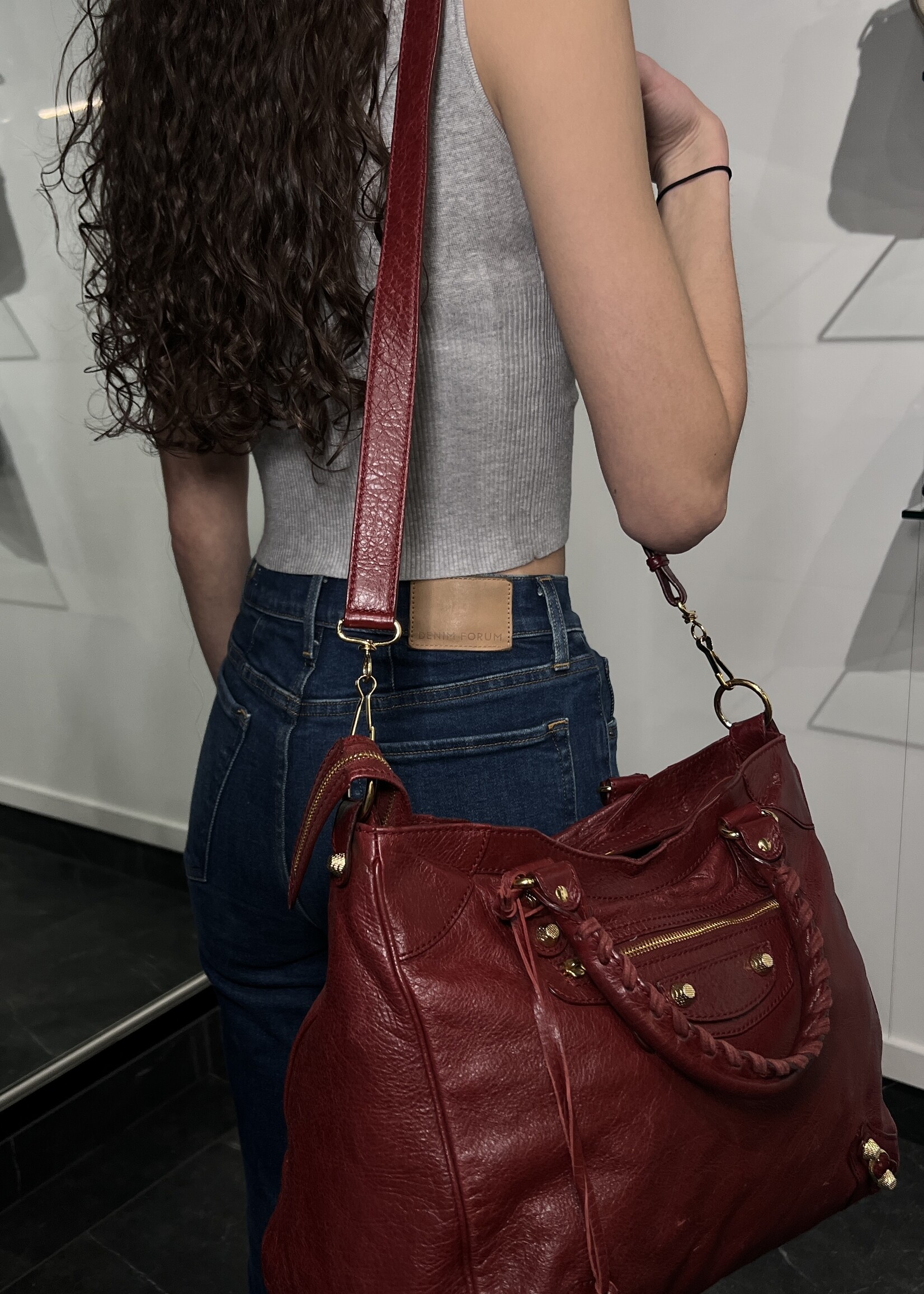 Balenciaga Balenciaga Rouge Cerise Lambskin Leather Giant 12