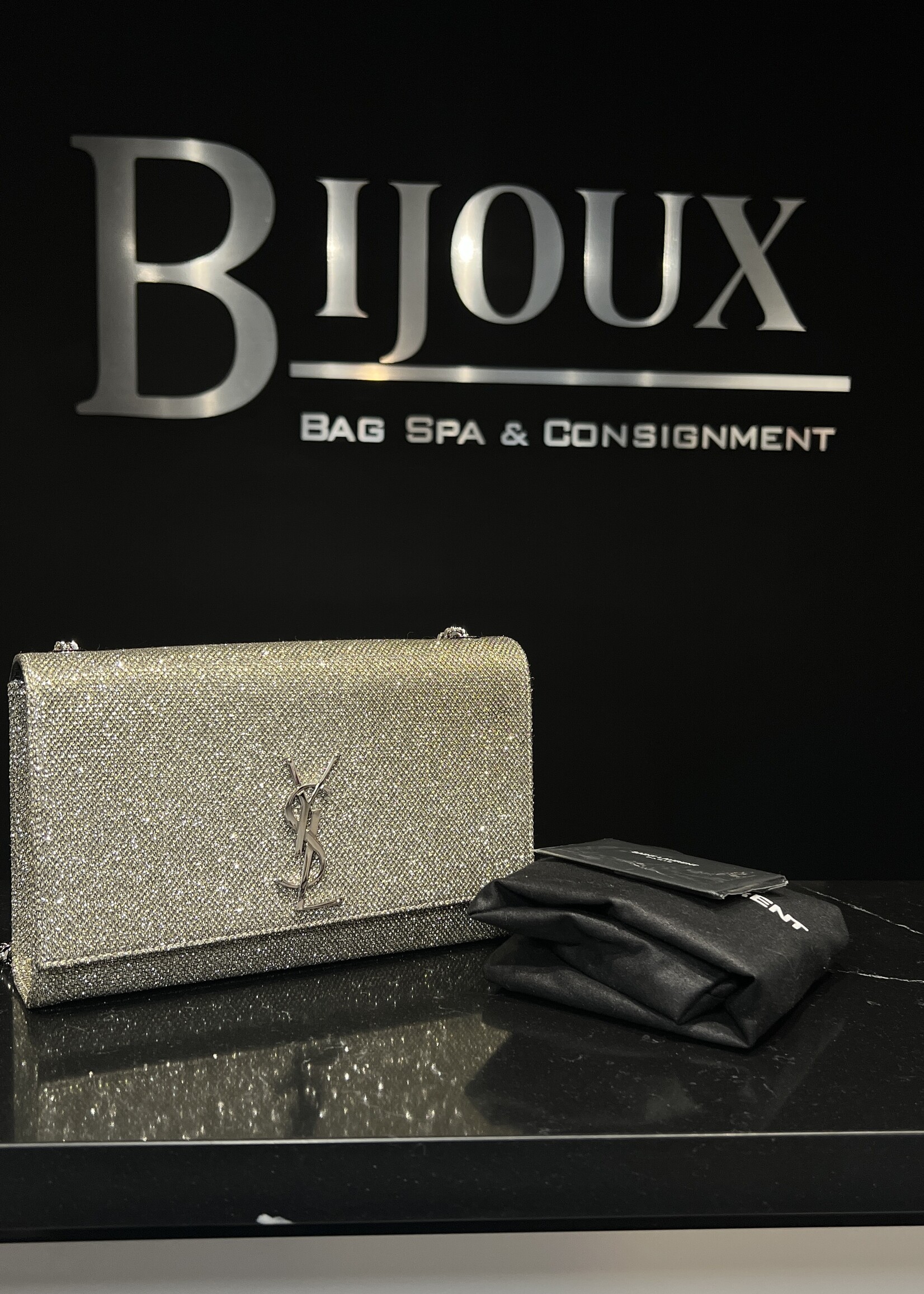 Saint Laurent Saint Laurent Medium Glitter Kate