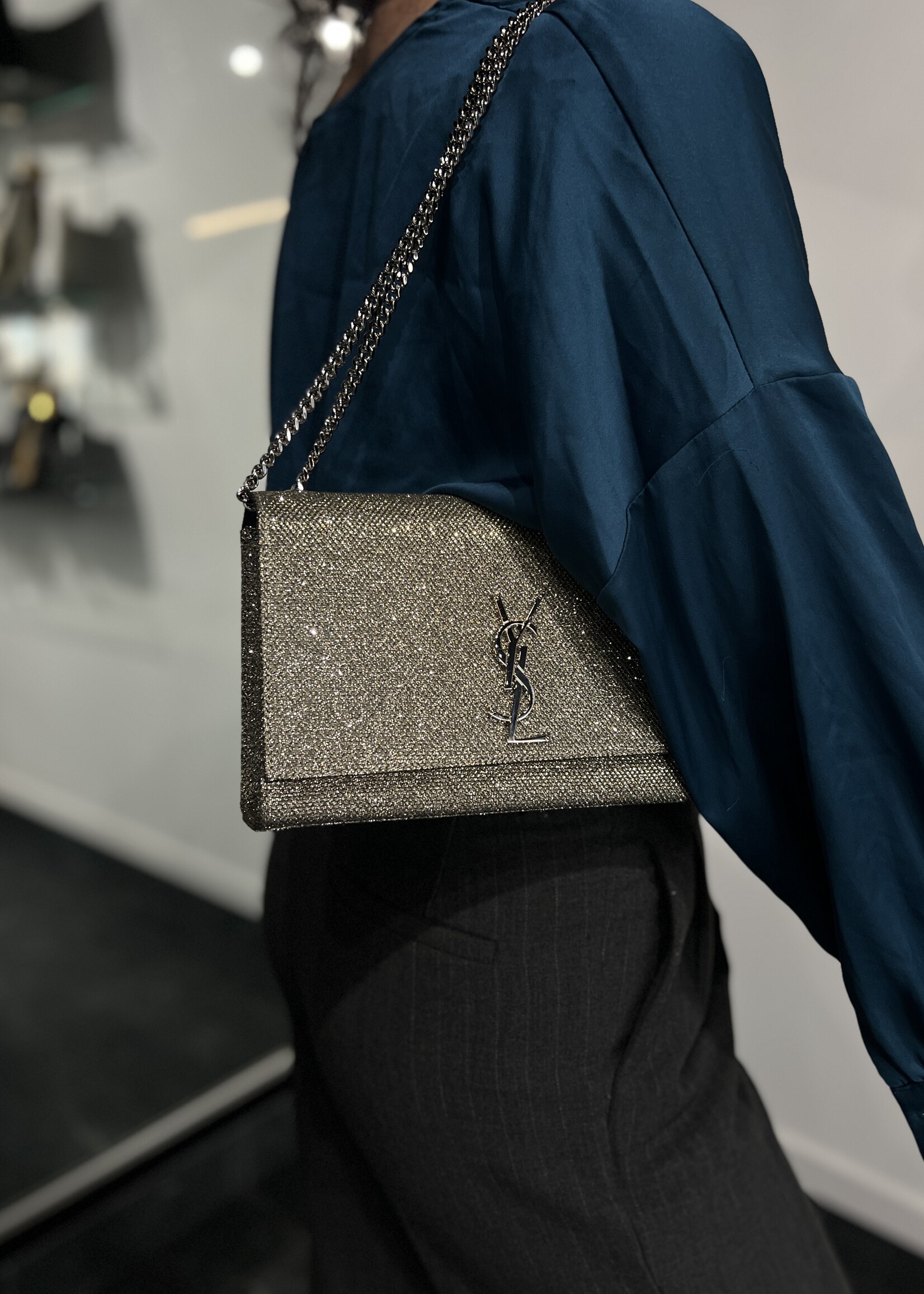 Saint Laurent Saint Laurent Medium Glitter Kate