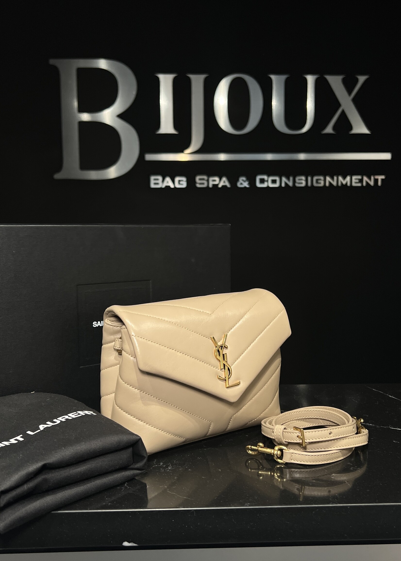 Saint Laurent SOLD - Saint Laurent Toy Lou Lou Beige