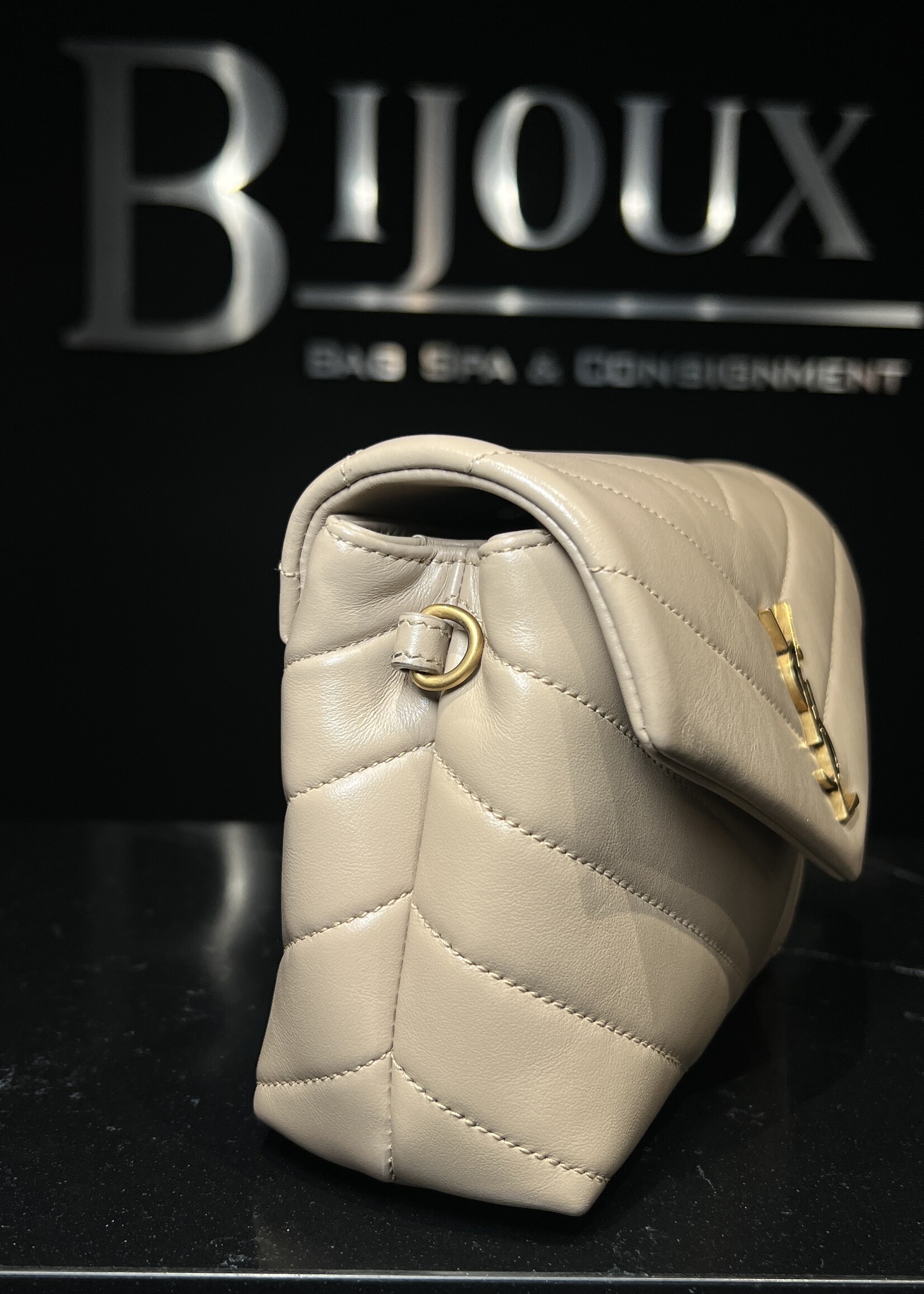 Saint Laurent SOLD - Saint Laurent Toy Lou Lou Beige