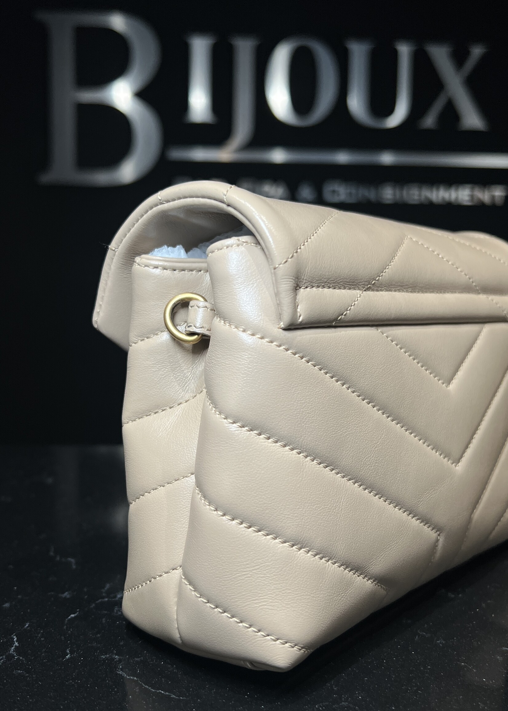 Saint Laurent SOLD - Saint Laurent Toy Lou Lou Beige