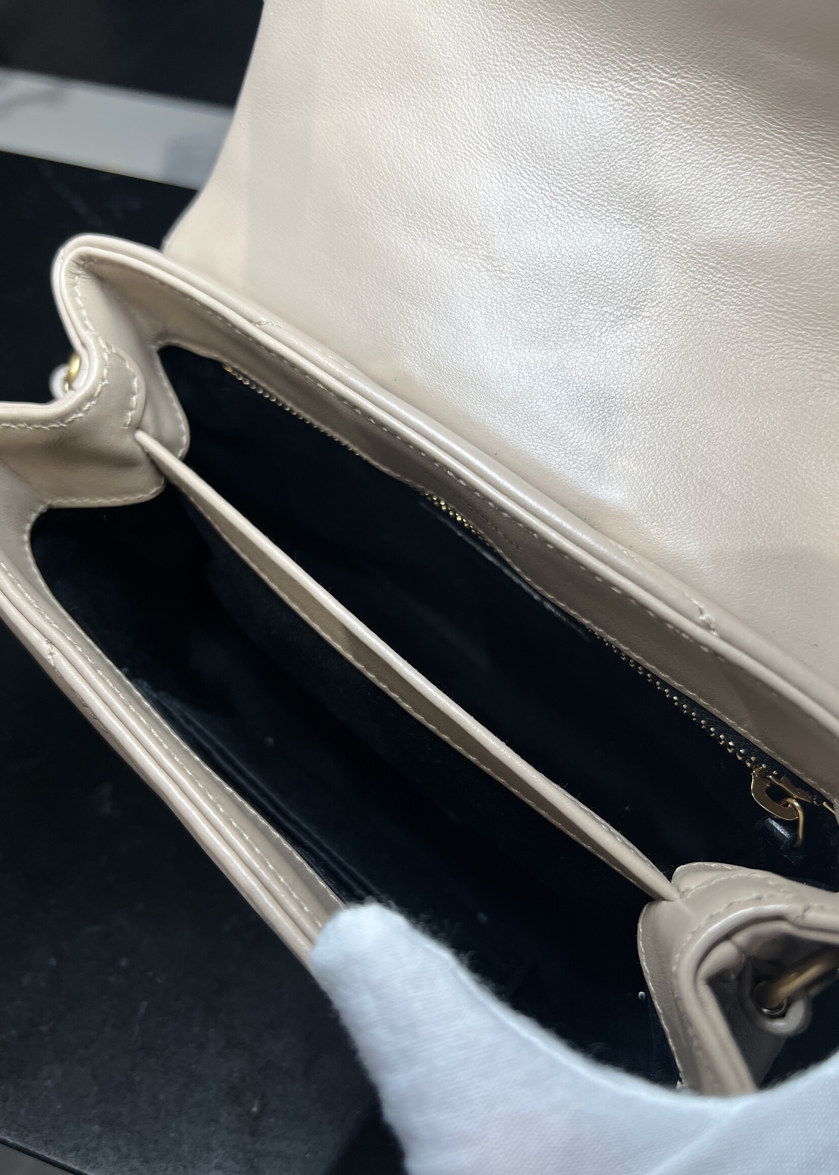 Saint Laurent SOLD - Saint Laurent Toy Lou Lou Beige