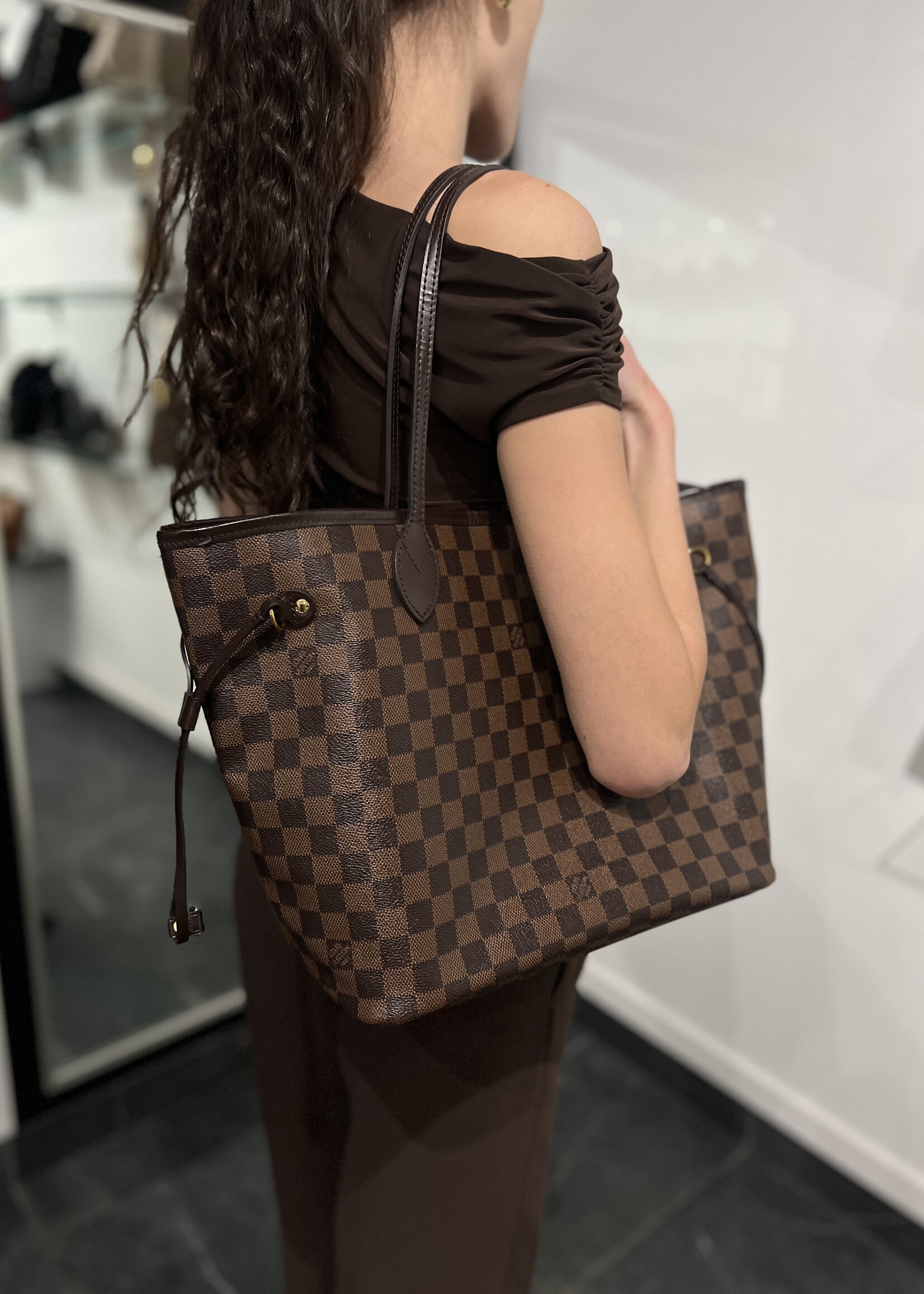 Louis Vuitton SOLD- Louis Vuitton Damier Ebene Neverfull MM