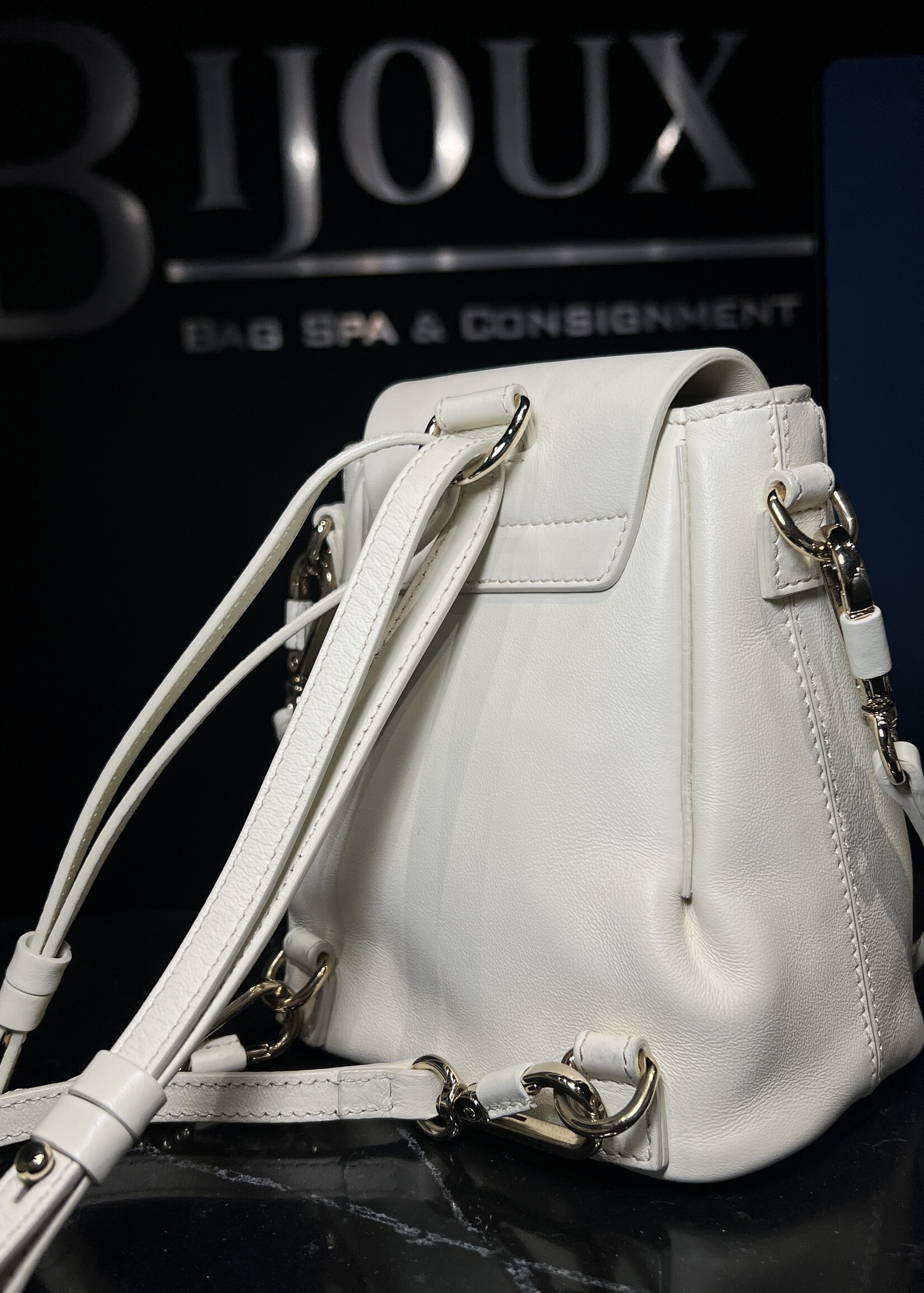 Chloe Chloe Mini White Faye Backpack