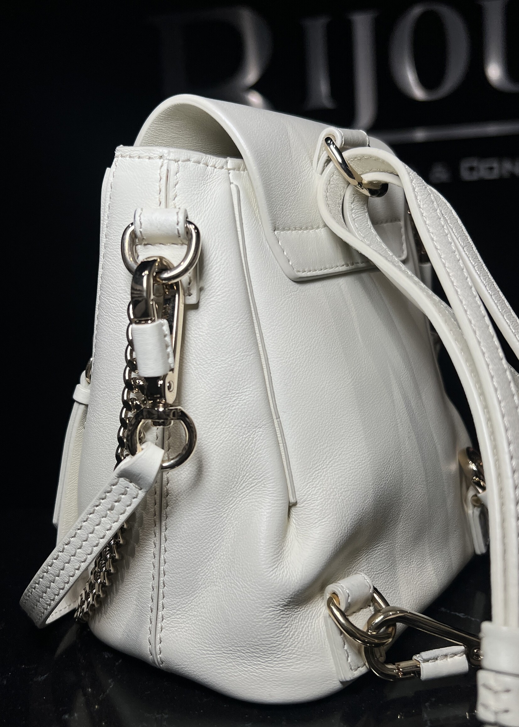 Chloe Chloe Mini White Faye Backpack