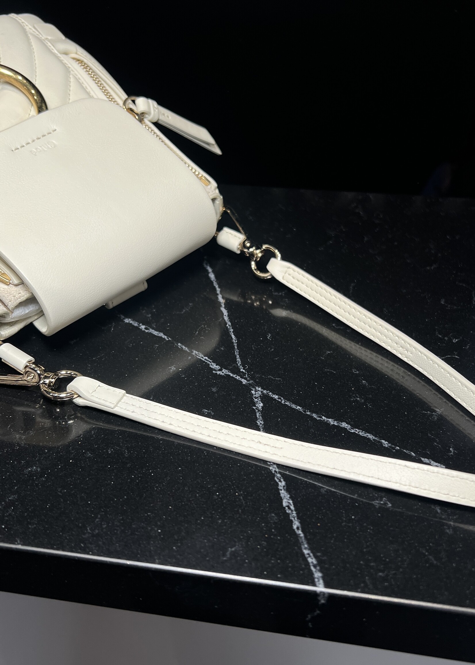 Chloe Chloe Mini White Faye Backpack