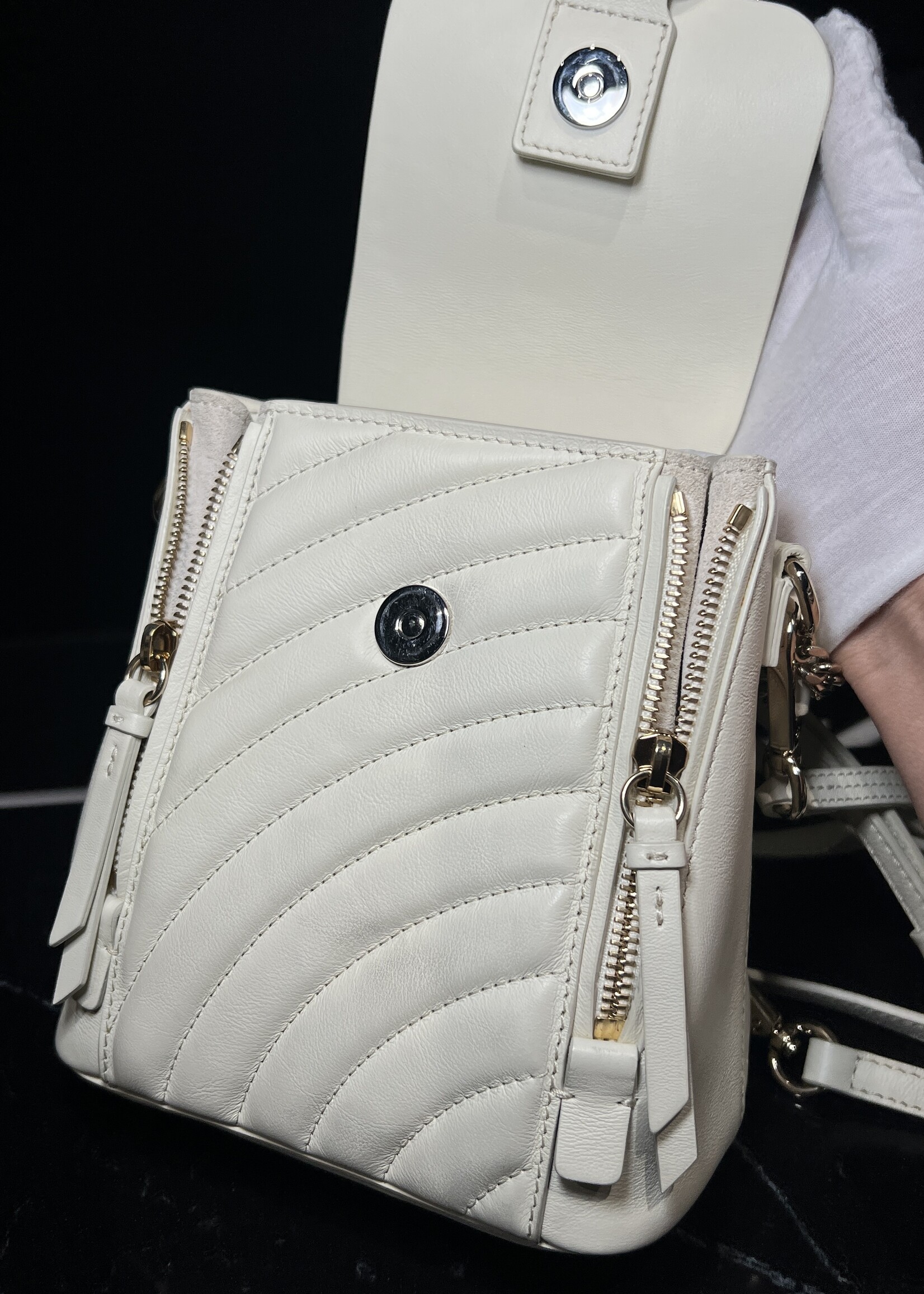 Chloe Chloe Mini White Faye Backpack