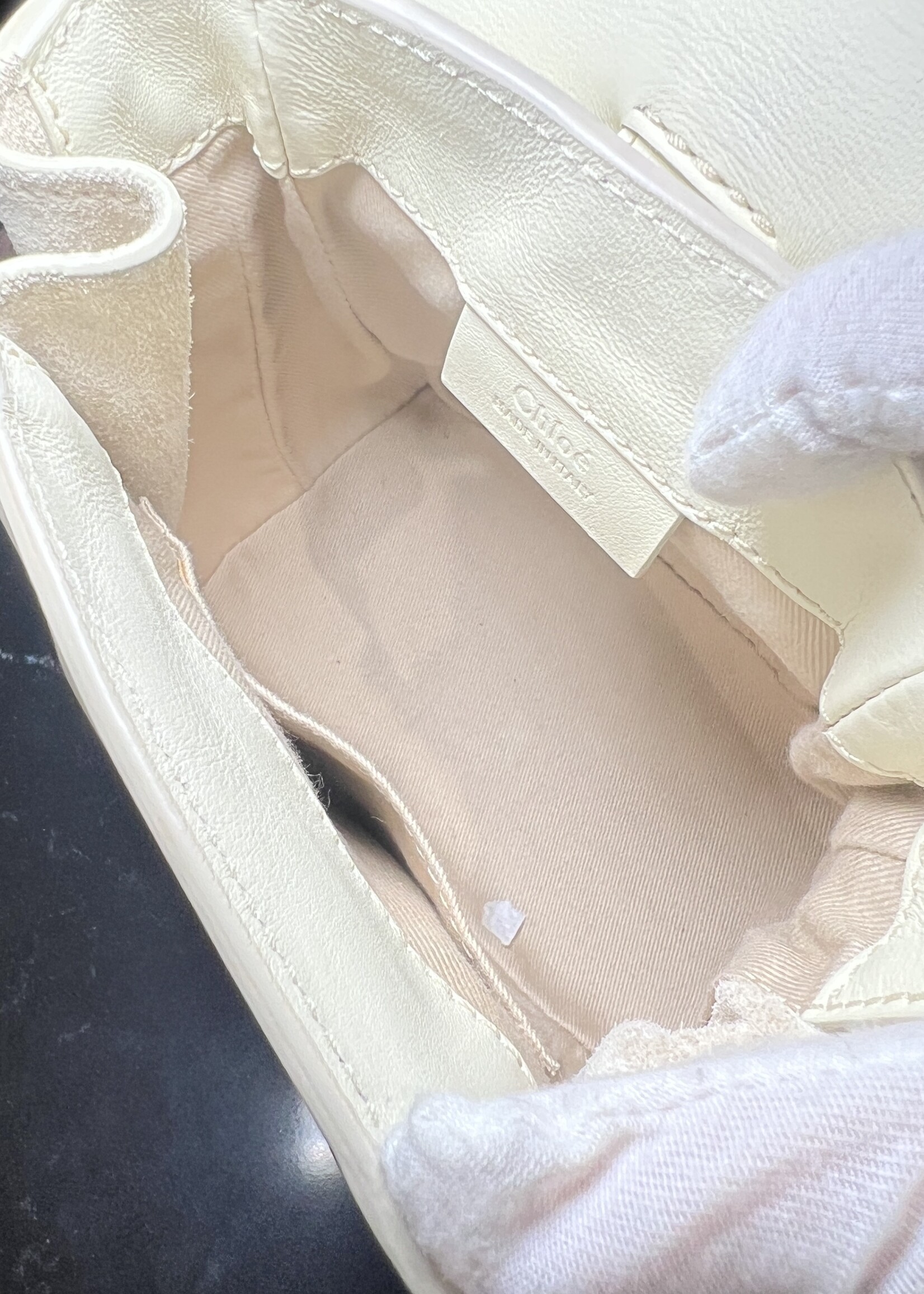 Chloe Chloe Mini White Faye Backpack