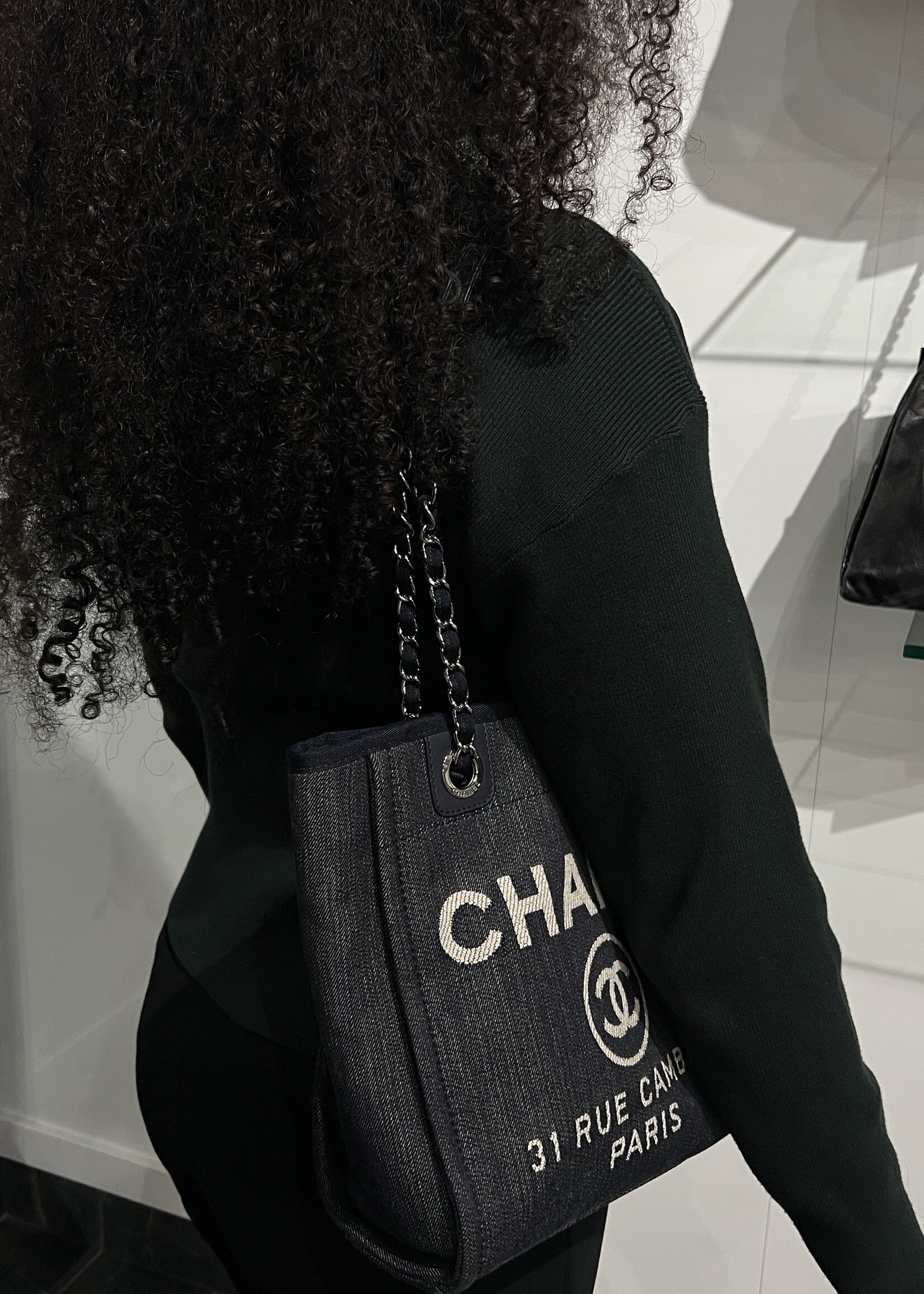 Chanel SOLD- Chanel Small Denim Deauville Tote
