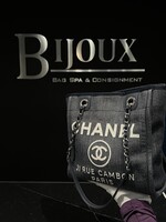 Chanel SOLD - Chanel Small Denim Deauville Tote