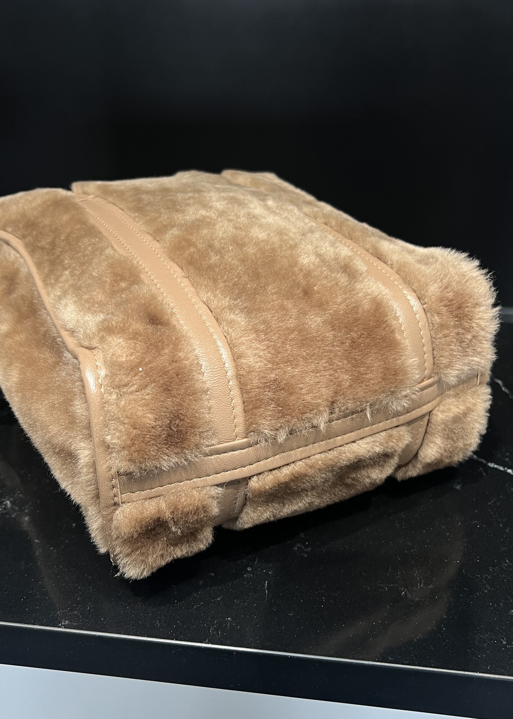 Balenciaga Balenciaga Shearling Bazar Shopper Tote XS