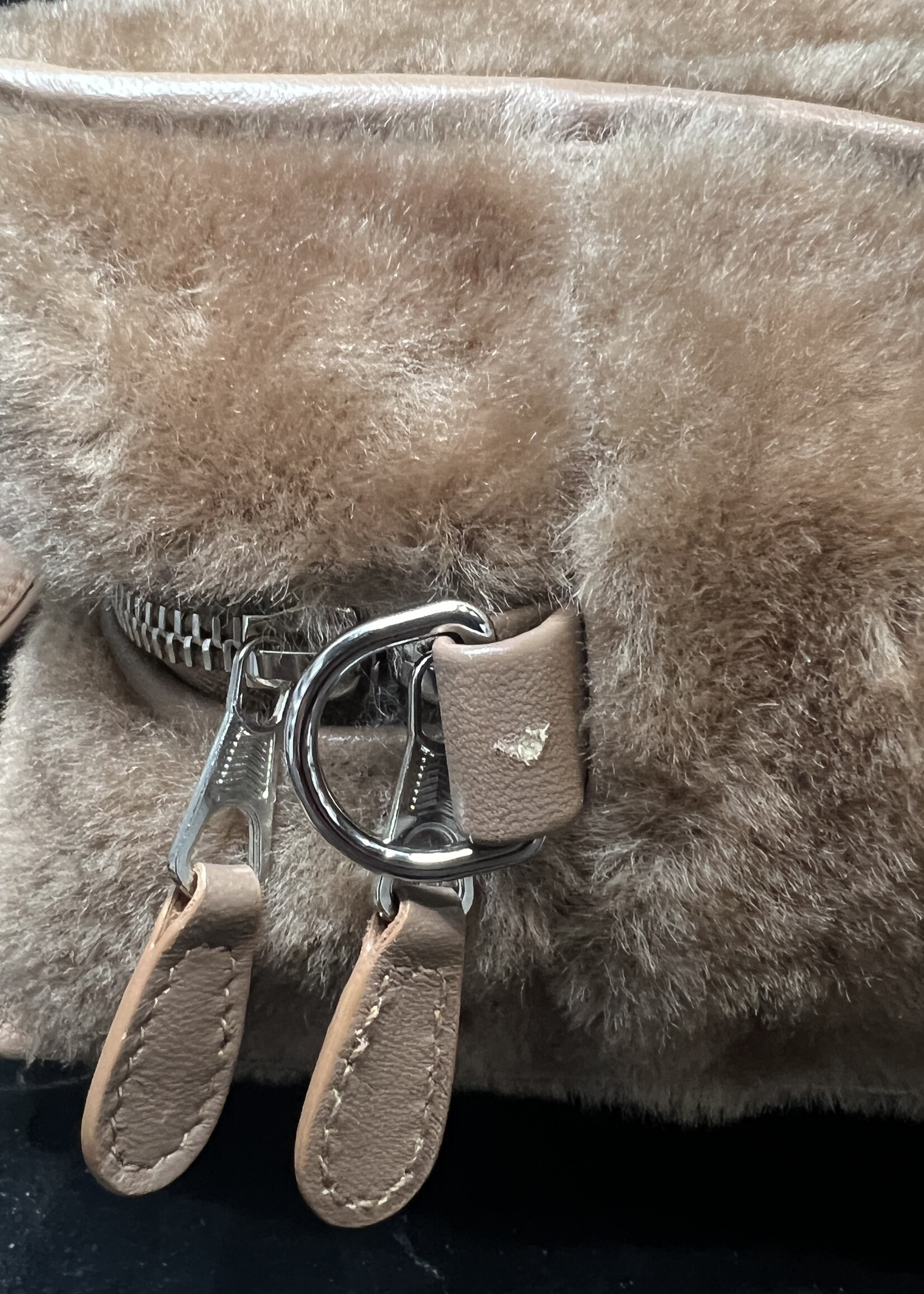 Balenciaga Balenciaga Shearling Bazar Shopper Tote XS