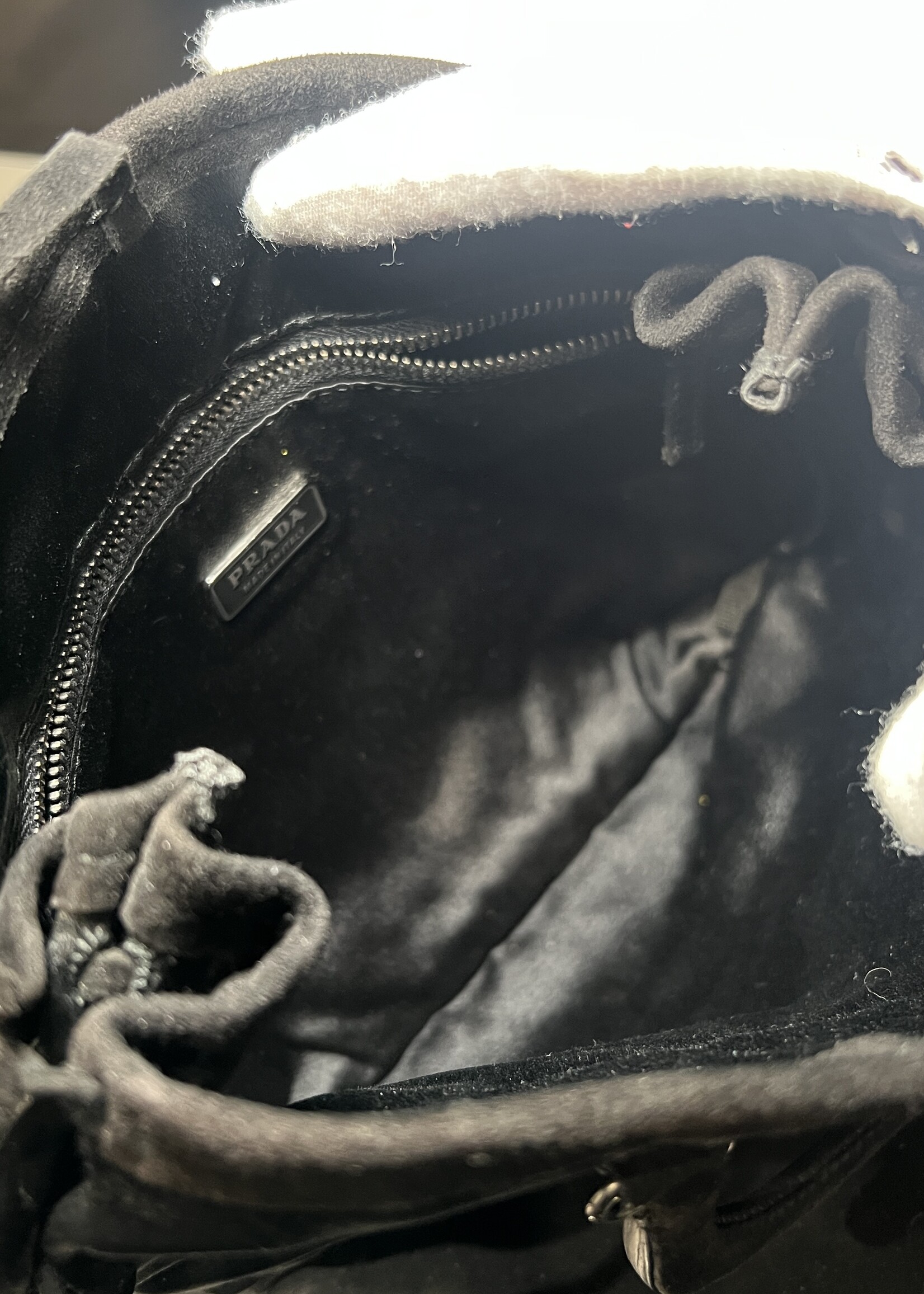 Prada Prada Black Satin Tote