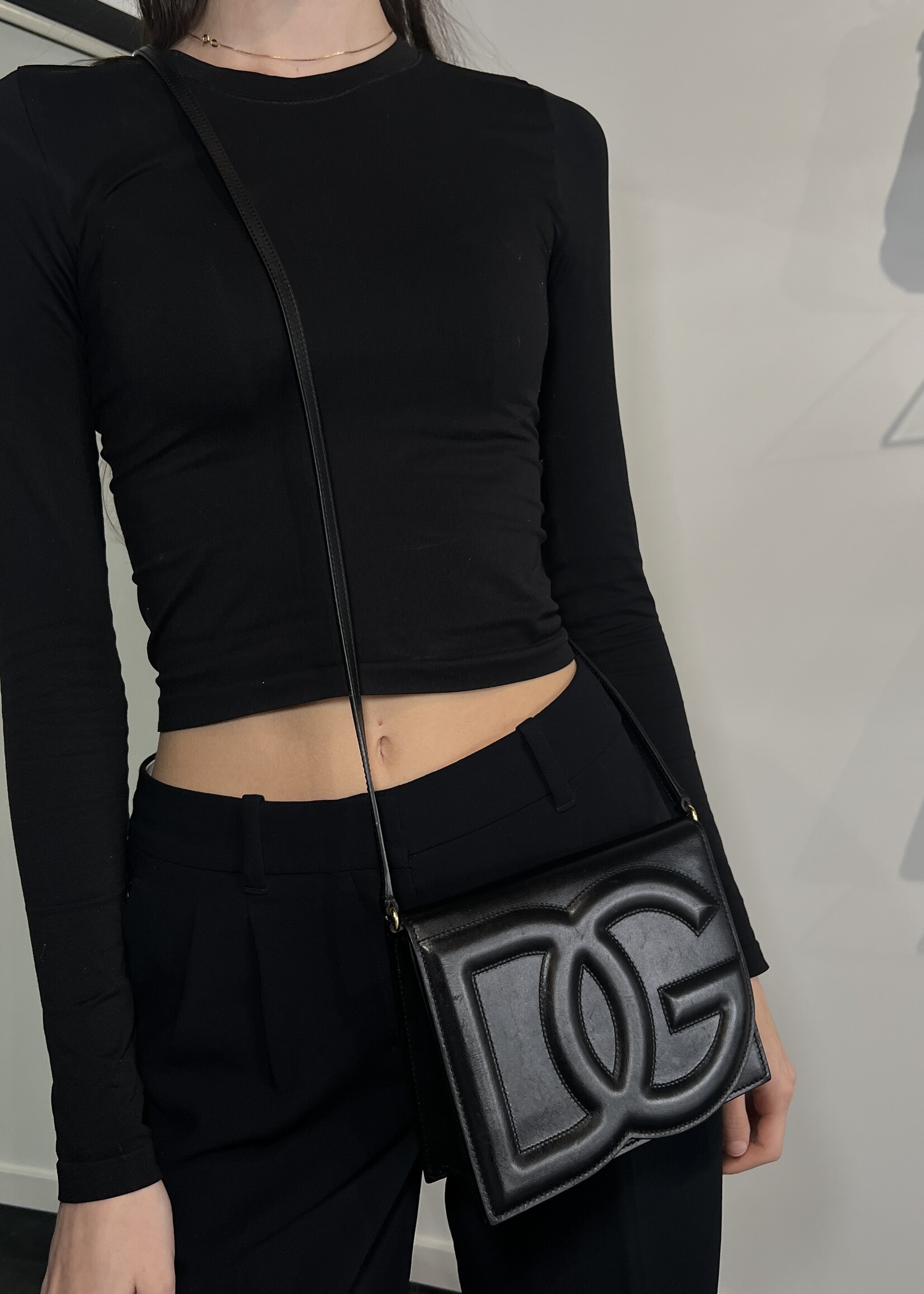 Dolce & Gabbana Dolce & Gabbana DG Logo Fall Leather Crossbody