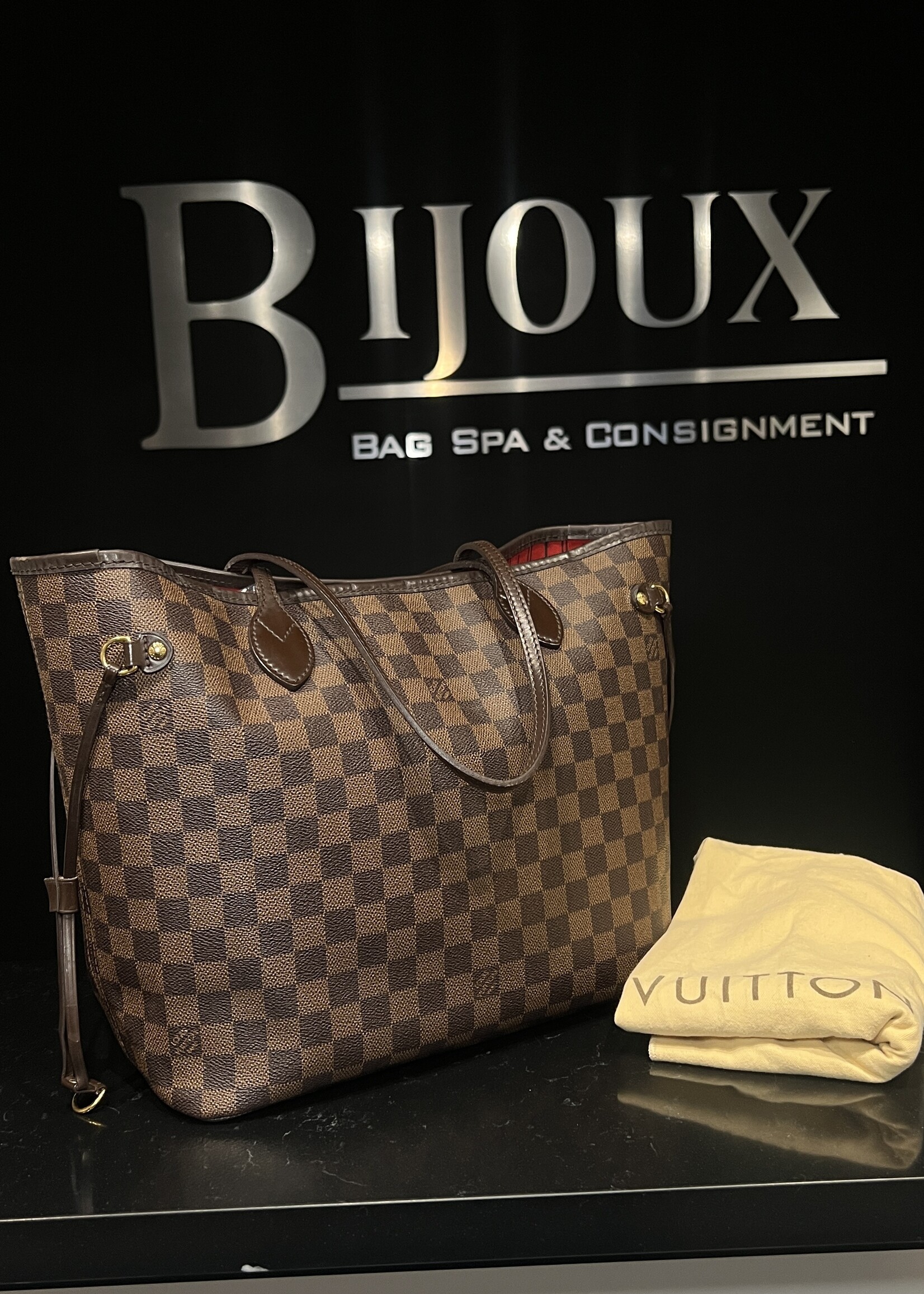Louis Vuitton SOLD - Louis Vuitton Damier Ebene Neverfull MM