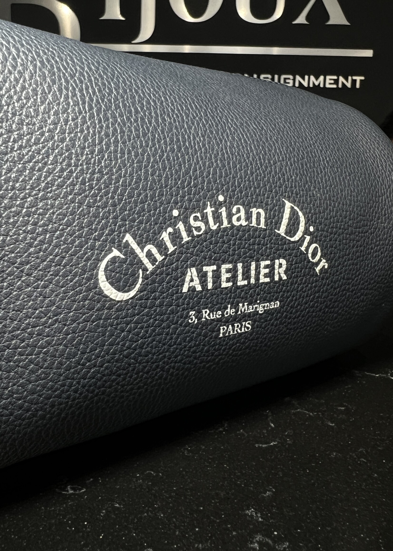 Christian Dior Dior Atelier Navy Roller Shoulder Bag