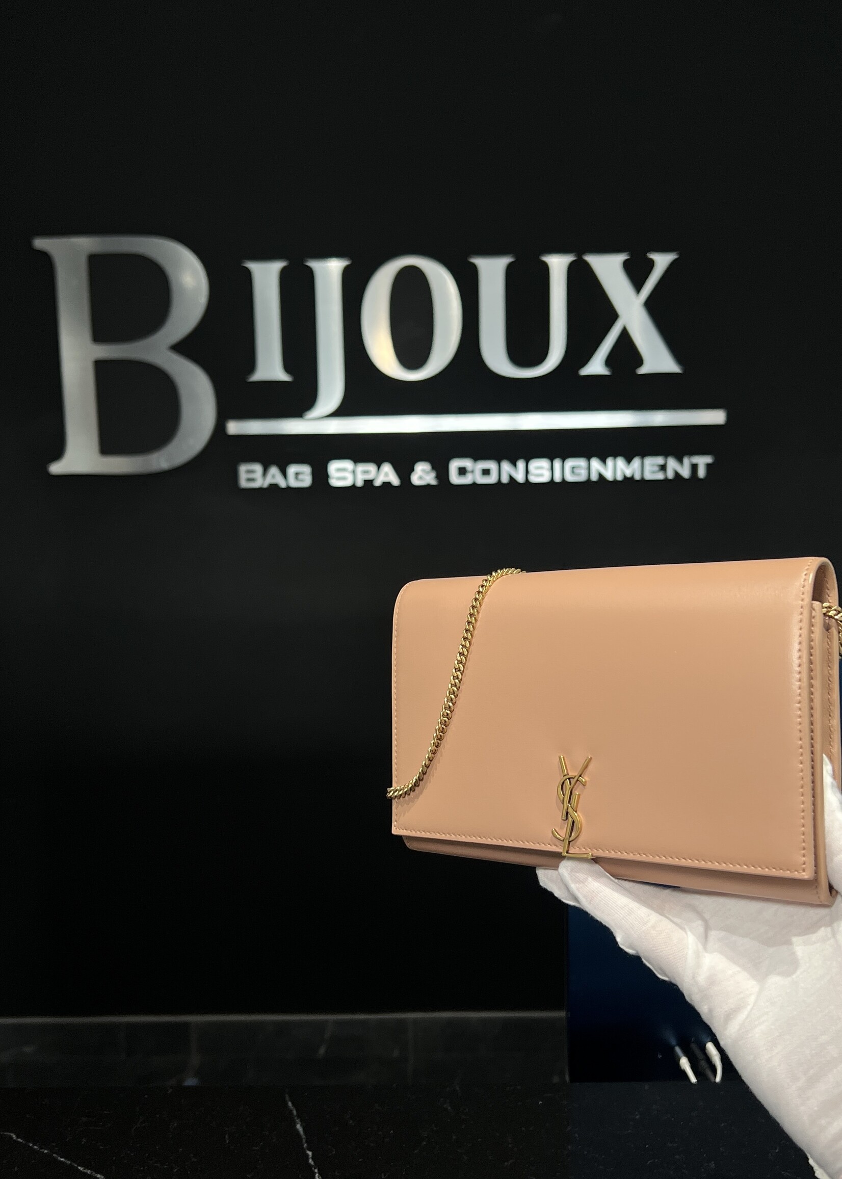 Saint Laurent SOLD - Saint Laurent Clutch on Chain