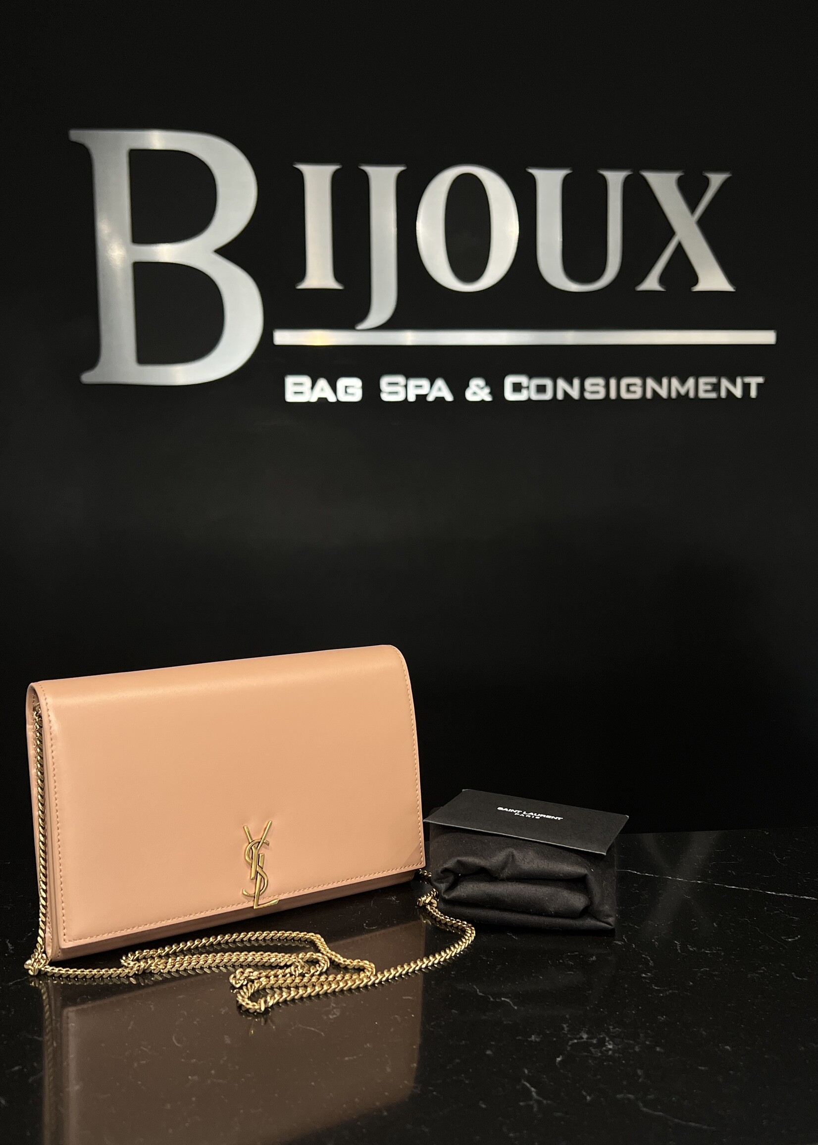 Saint Laurent SOLD - Saint Laurent Clutch on Chain