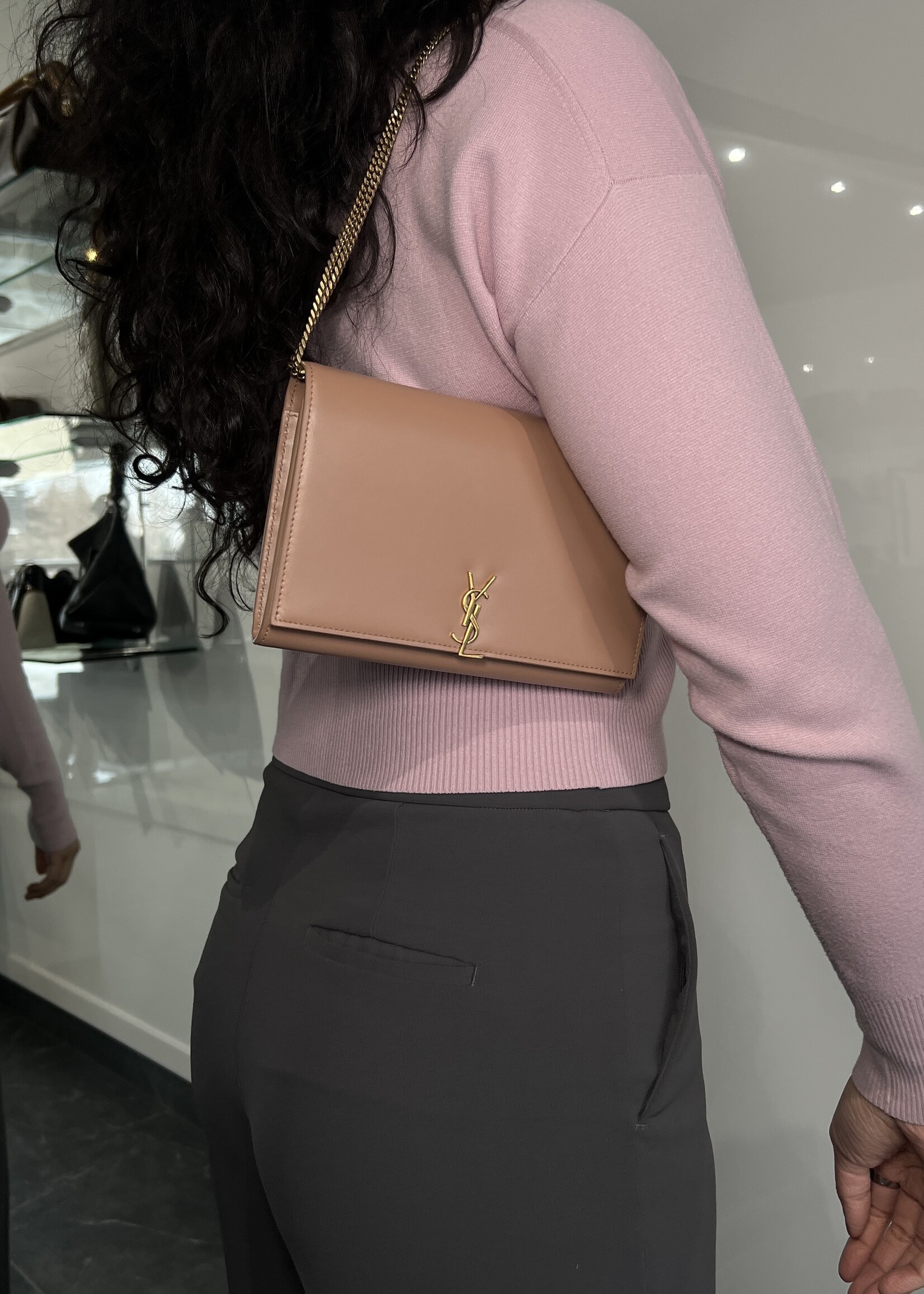 Saint Laurent SOLD - Saint Laurent Clutch on Chain