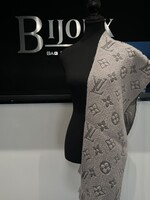 Louis Vuitton SOLD- Louis Vuitton Wool Silk Logomania Scarf