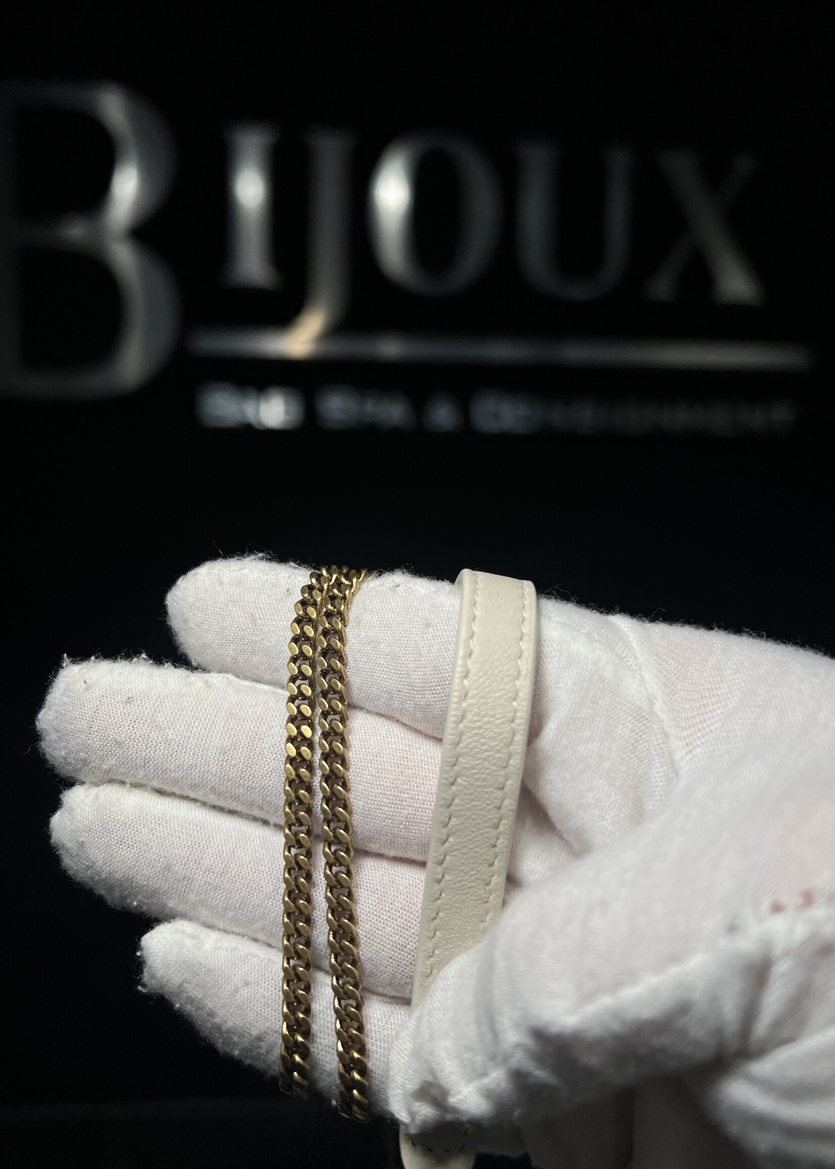 Saint Laurent SOLD - Saint Laurent Lambskin Quilted Micro Gaby Vanity Case