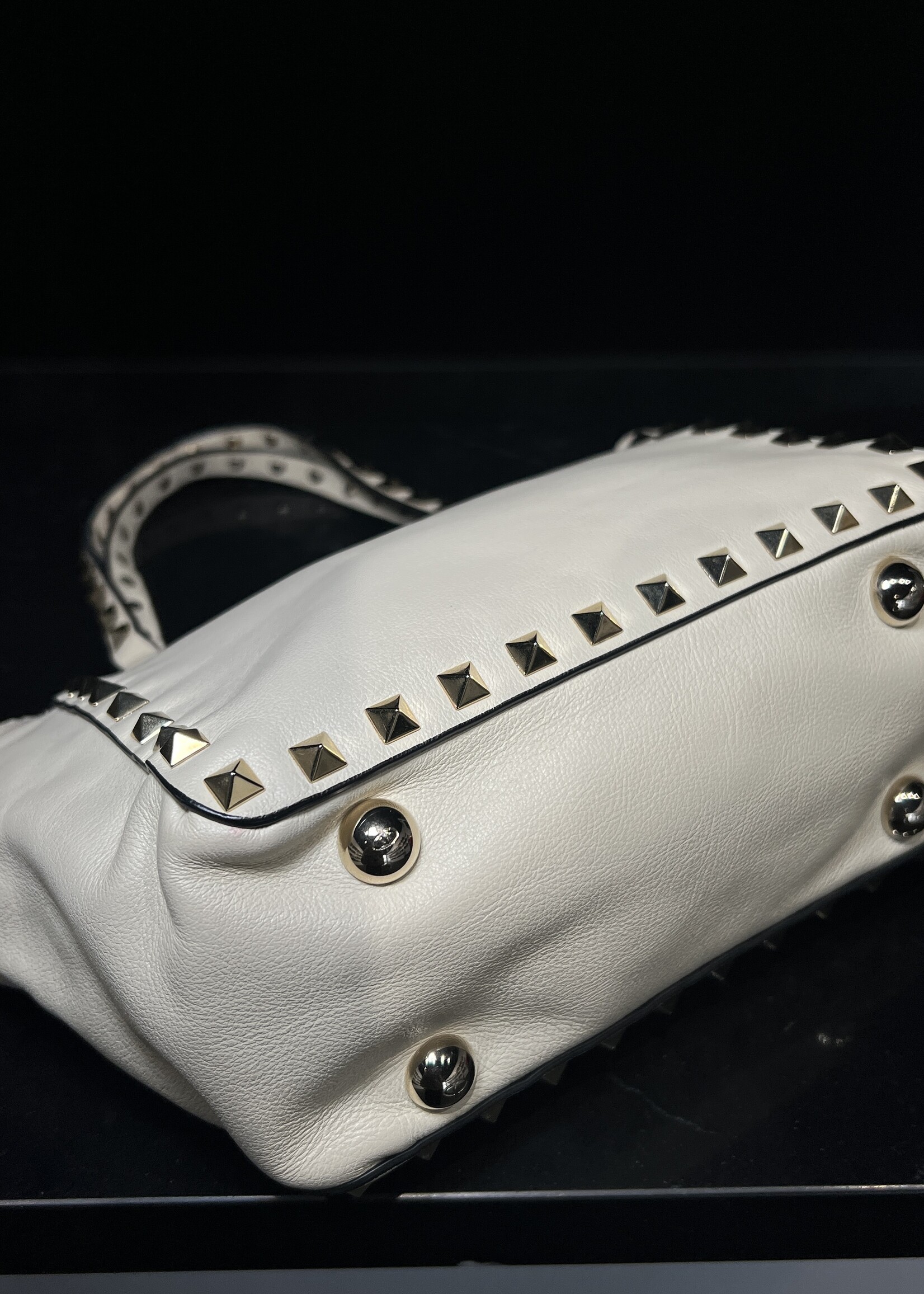 Valentino Valentino Rockstud Mini  White Tote