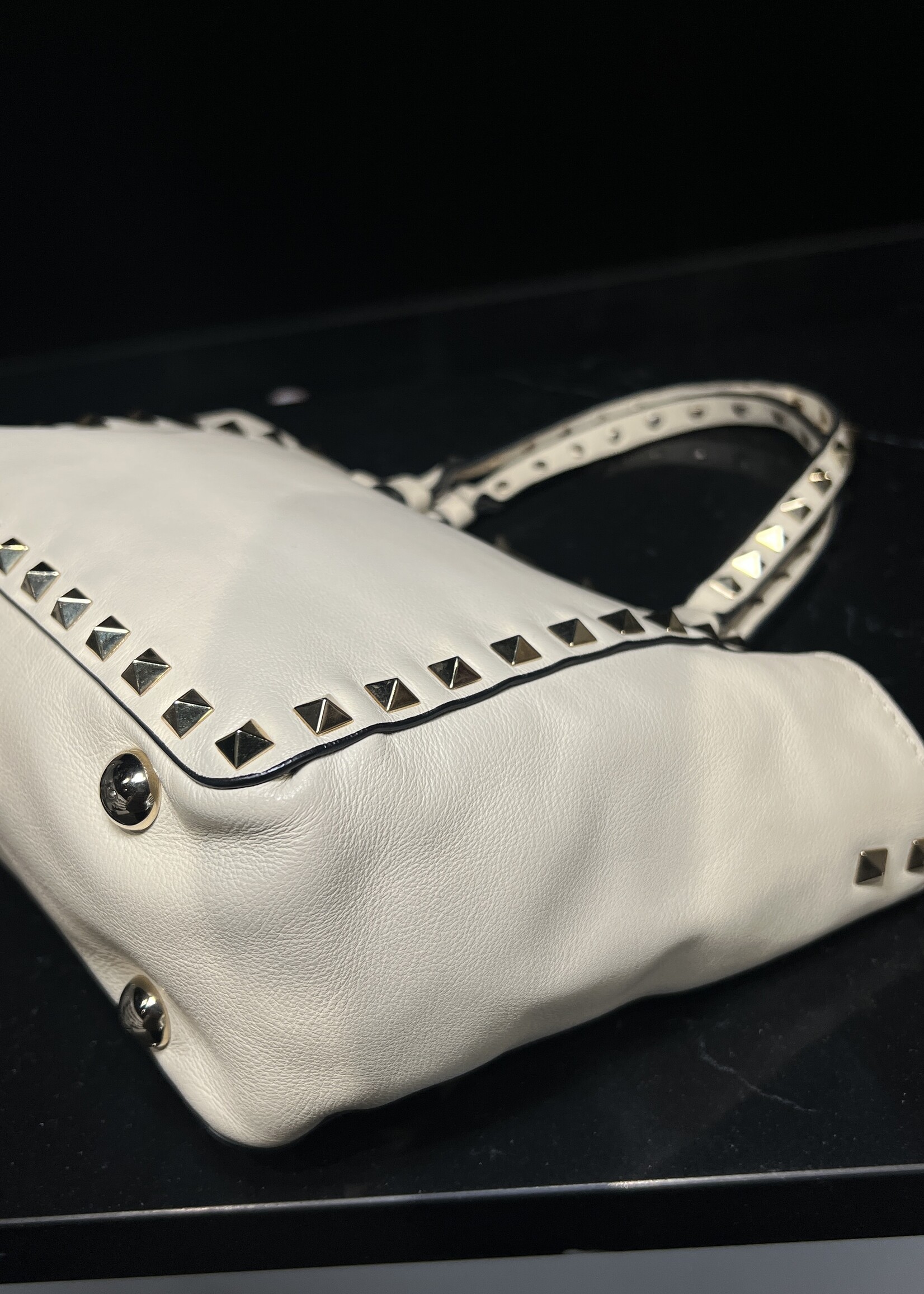 Valentino Valentino Rockstud Mini  White Tote