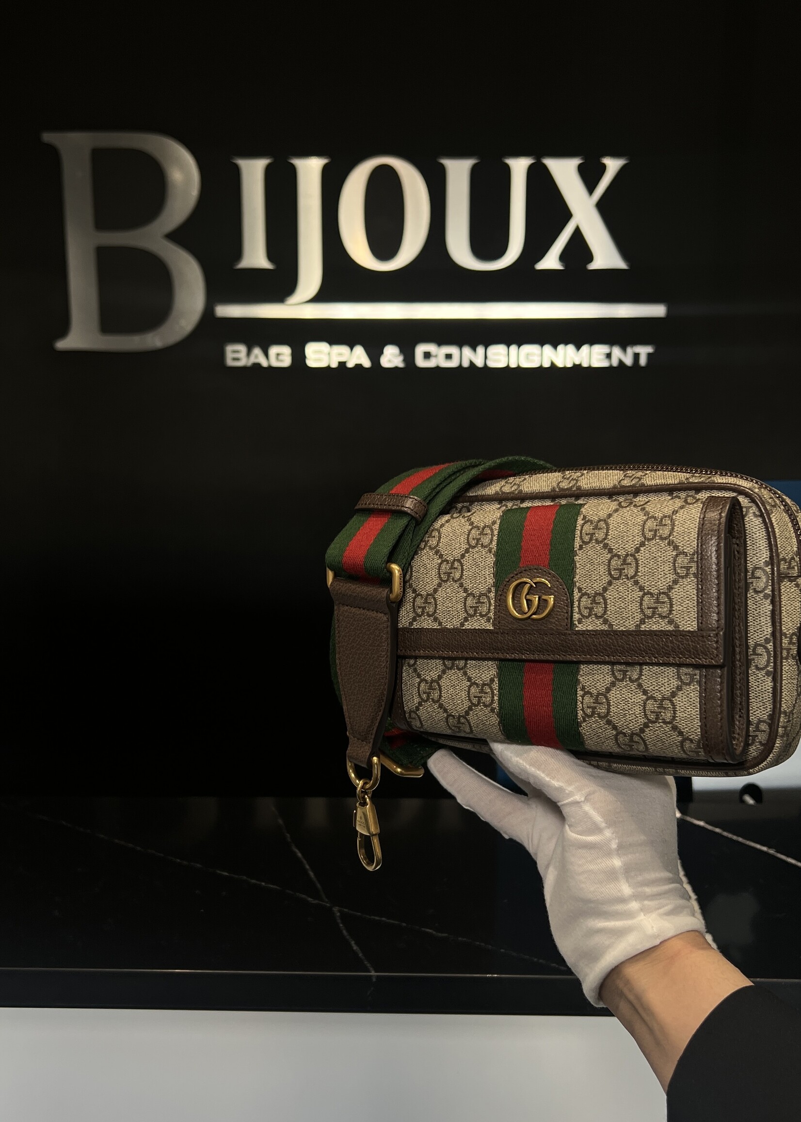 Gucci Gucci Mini Ophidia Messenger Bag