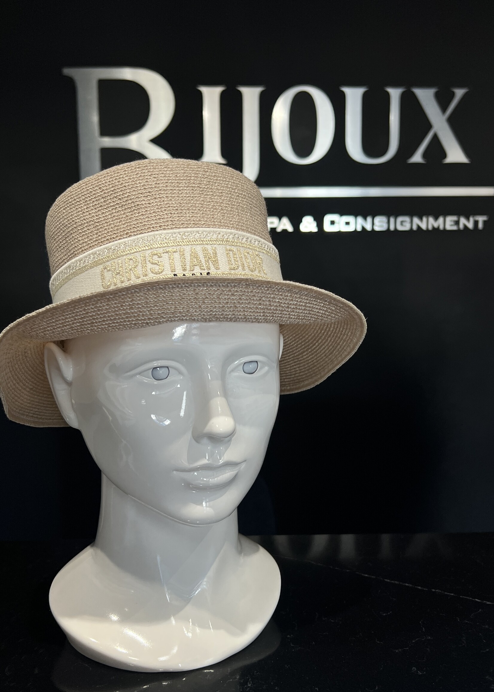 Christian Dior Dior Oblique Bucket Straw Hat