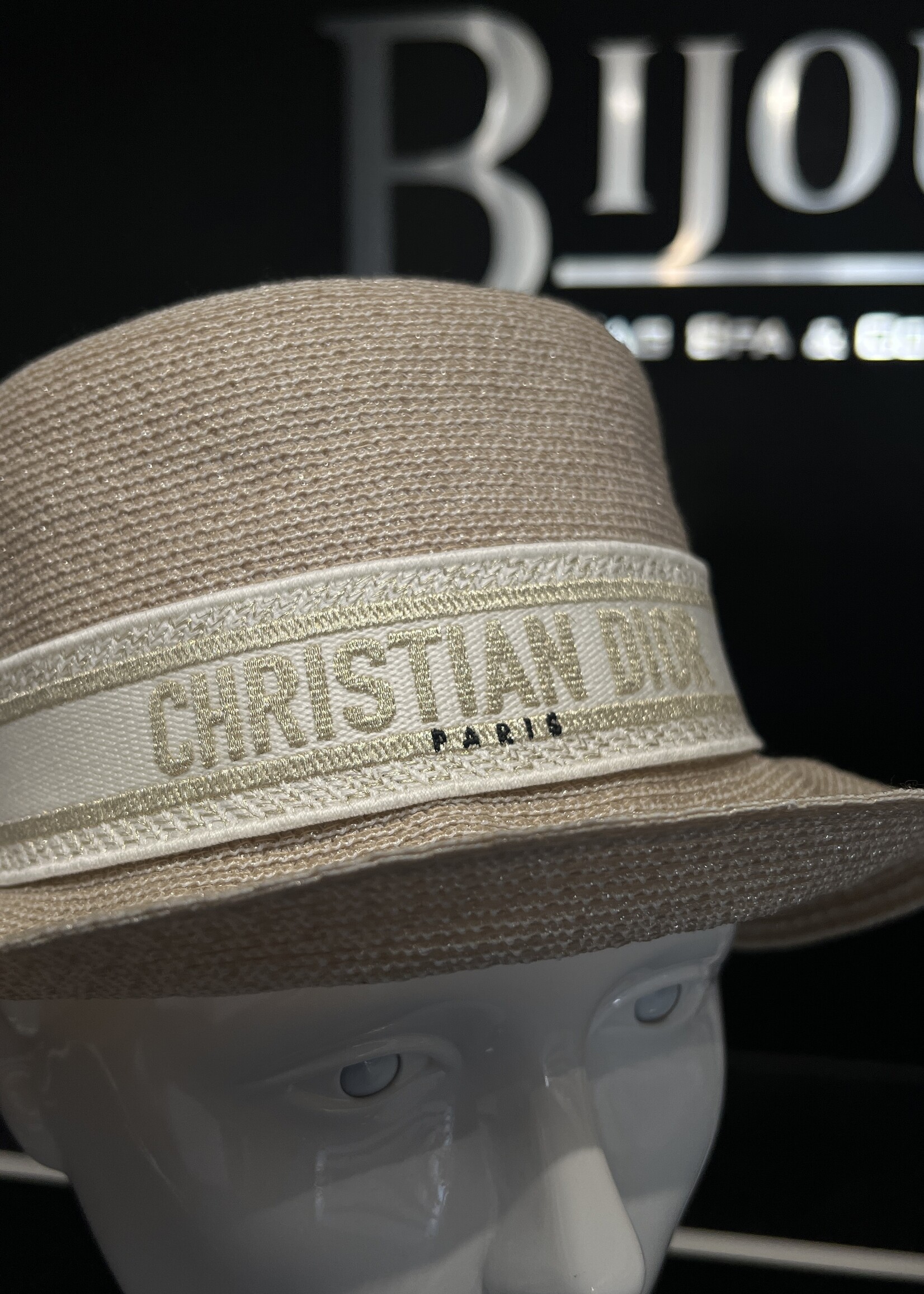 Christian Dior Dior Oblique Bucket Straw Hat