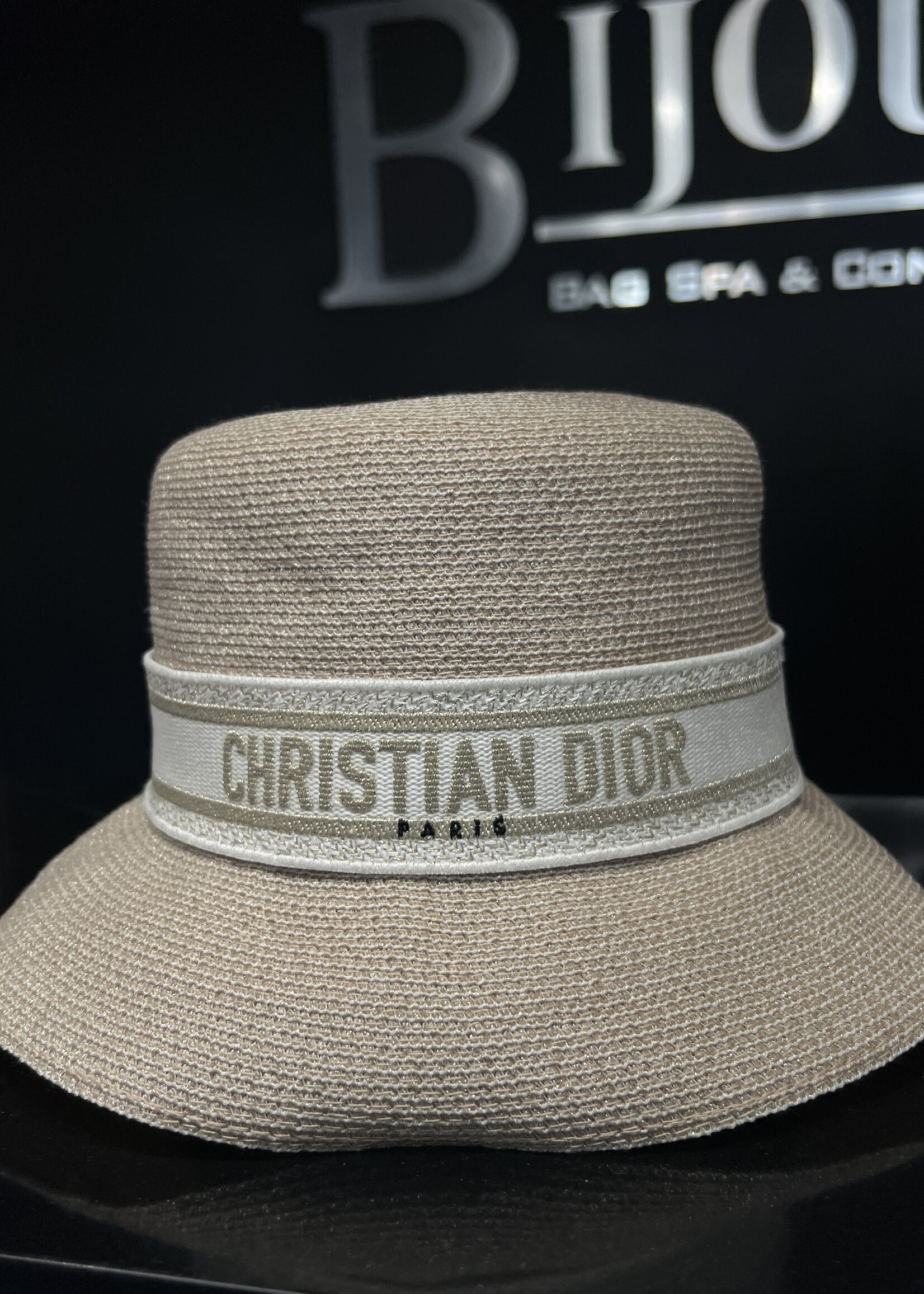 Christian Dior Dior Oblique Bucket Straw Hat
