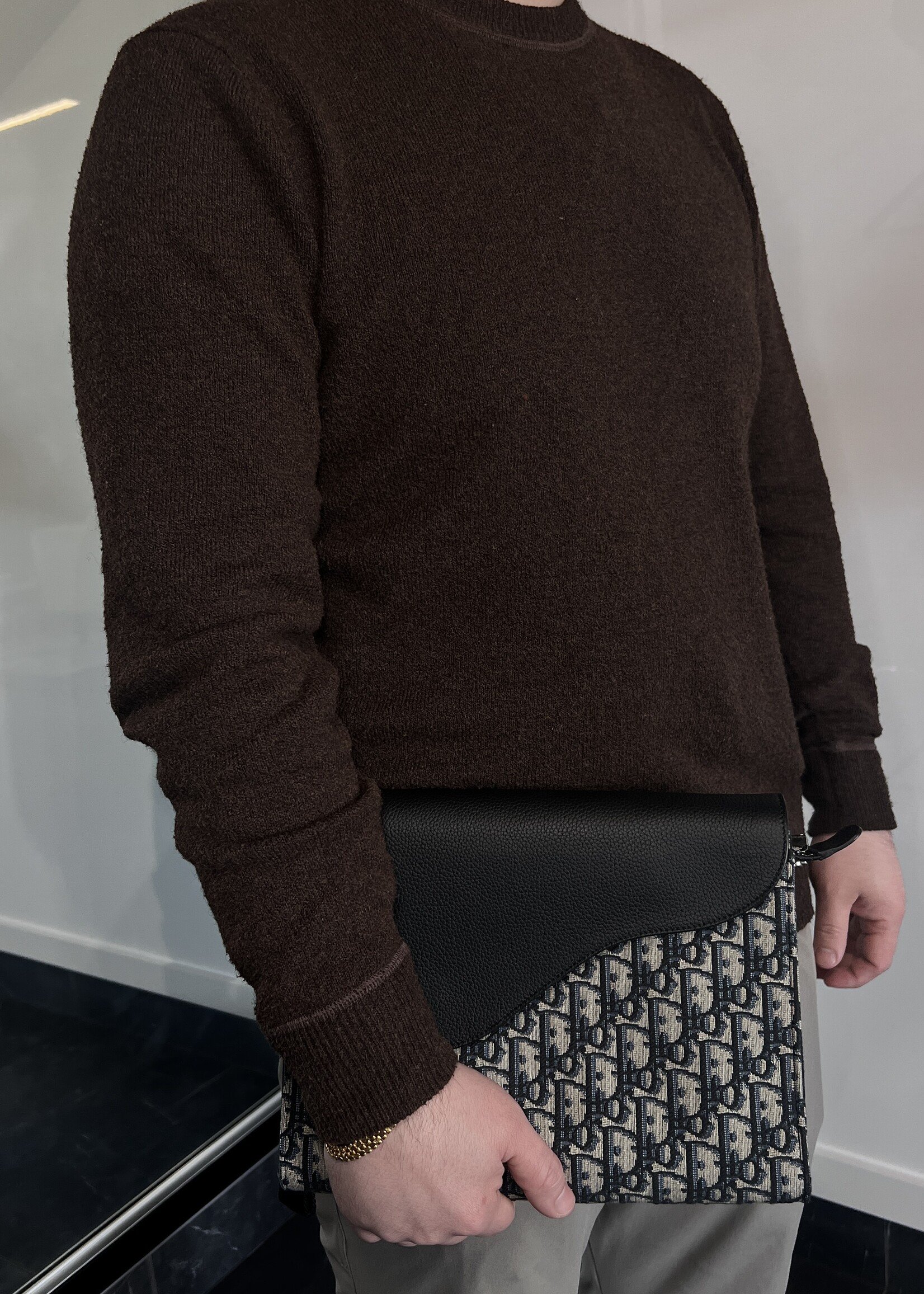 Christian Dior Christian Dior Saddle A5 Triangle Pouch