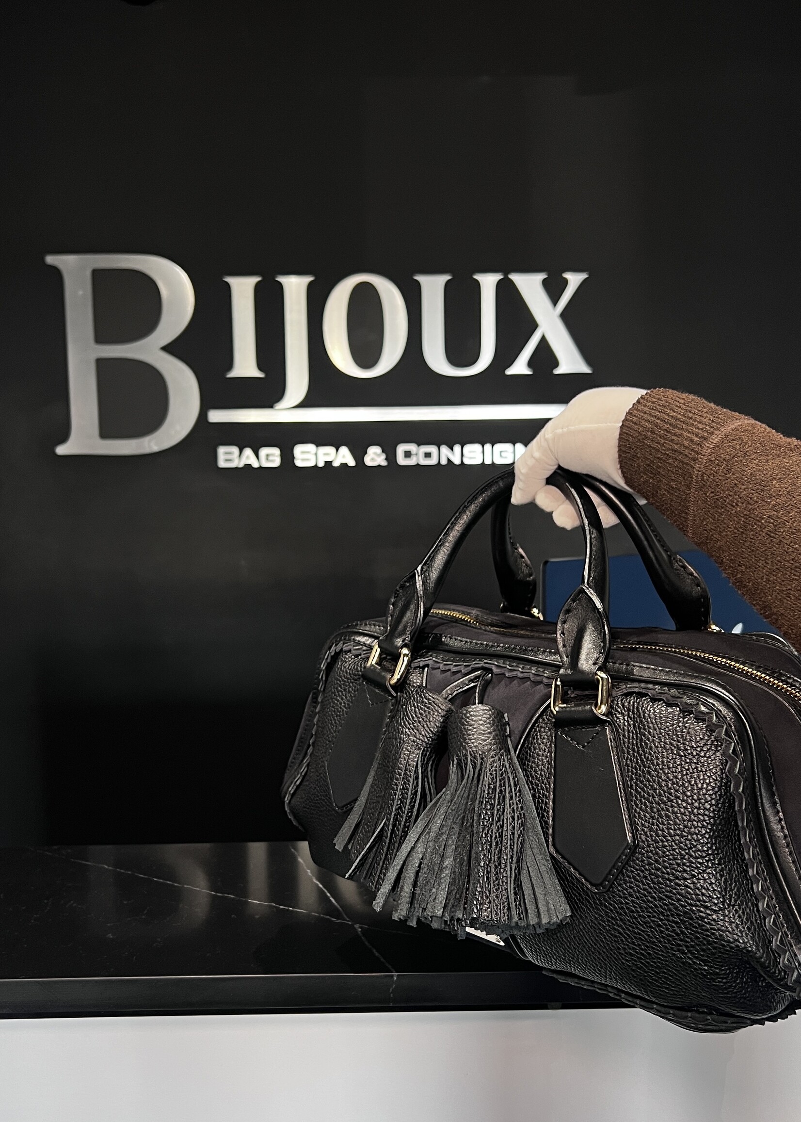 Burberry SOLD - Burberry Navy Tassle Prorsum