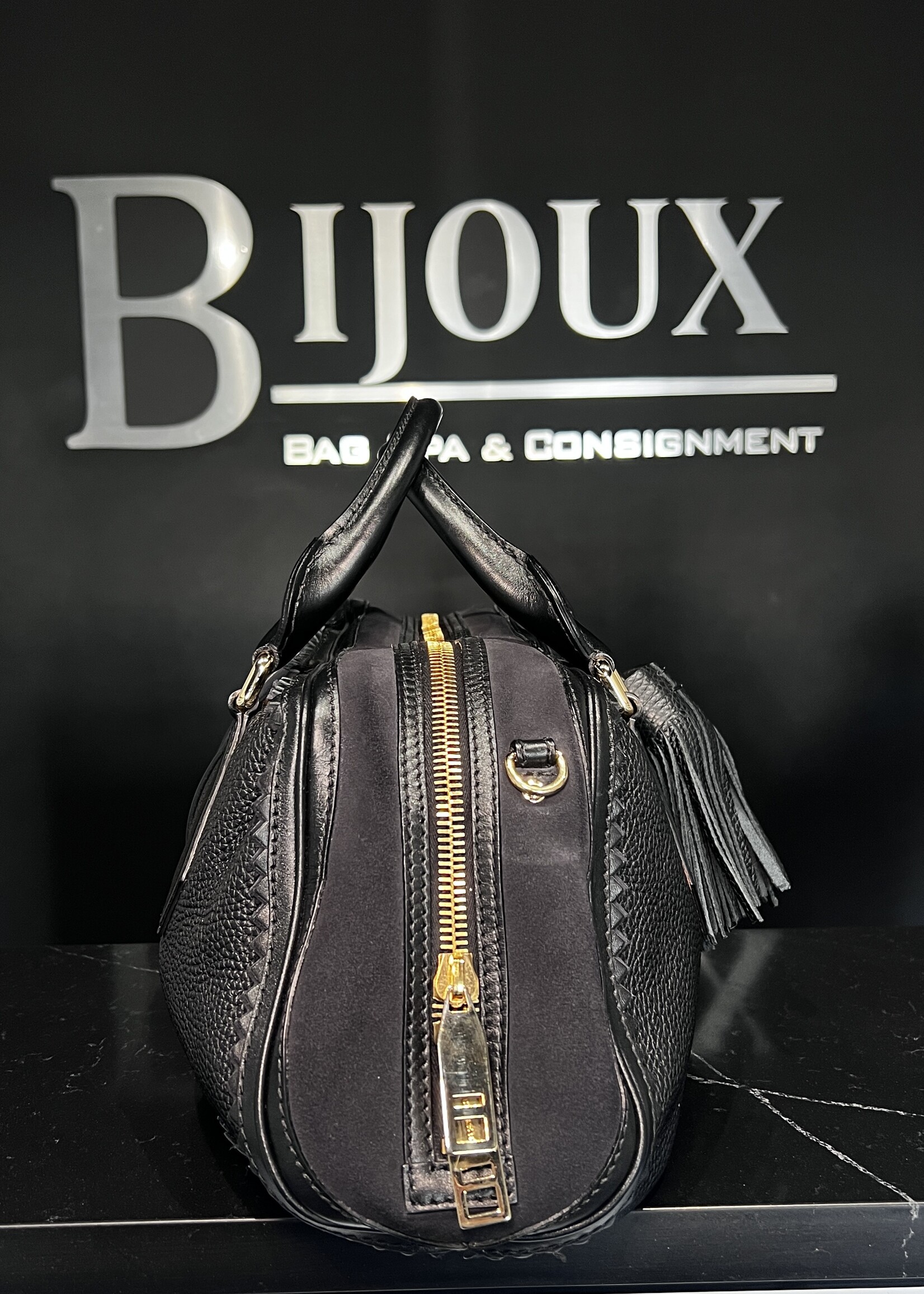 Burberry SOLD - Burberry Navy Tassle Prorsum