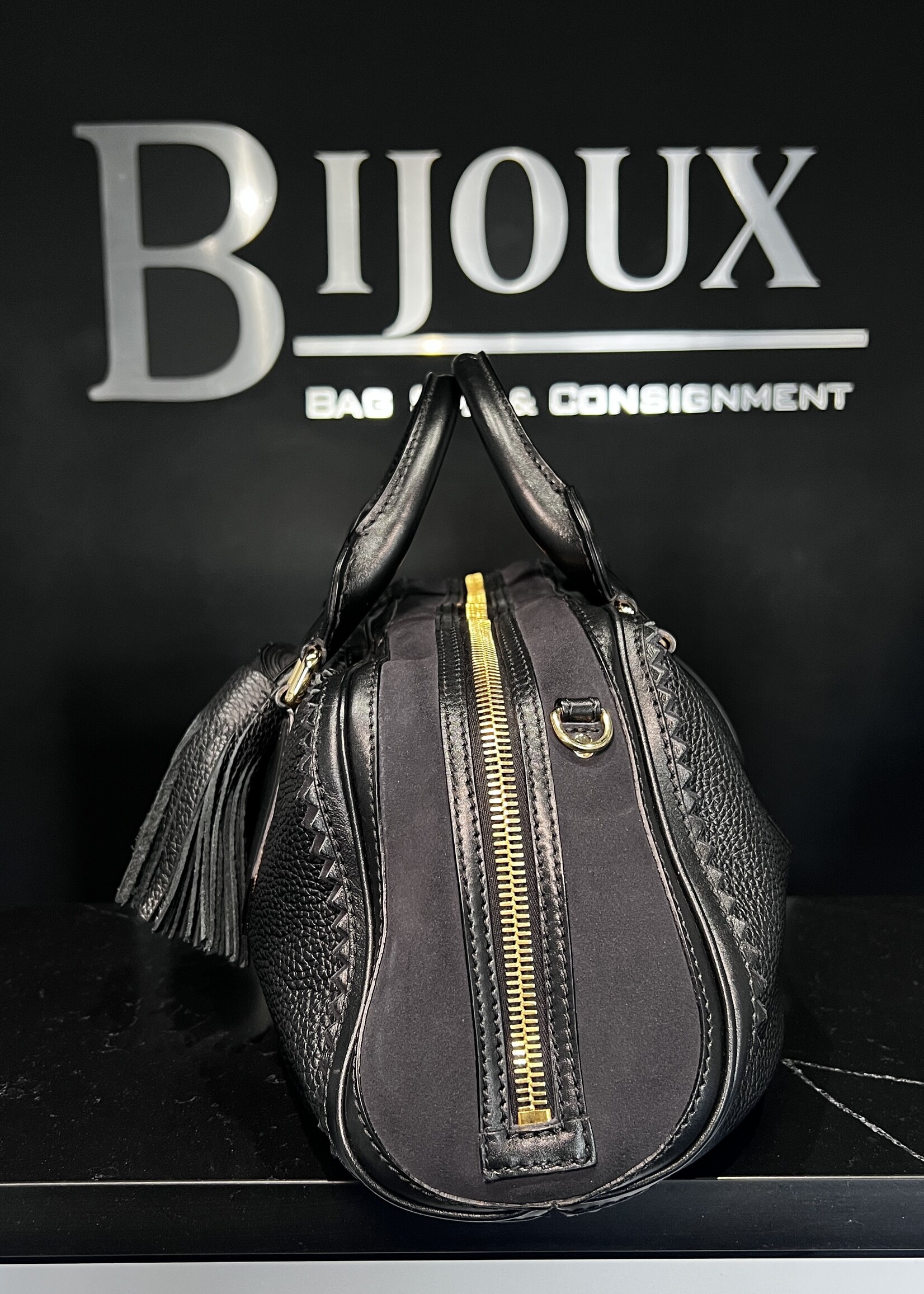 Burberry SOLD - Burberry Navy Tassle Prorsum