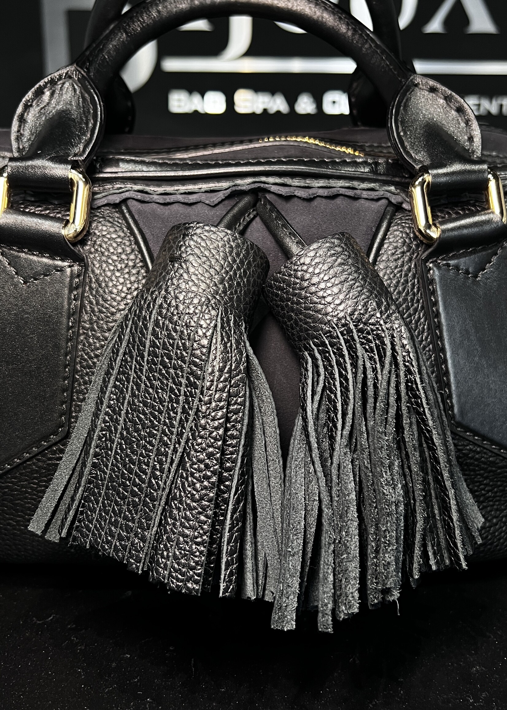 Burberry SOLD - Burberry Navy Tassle Prorsum