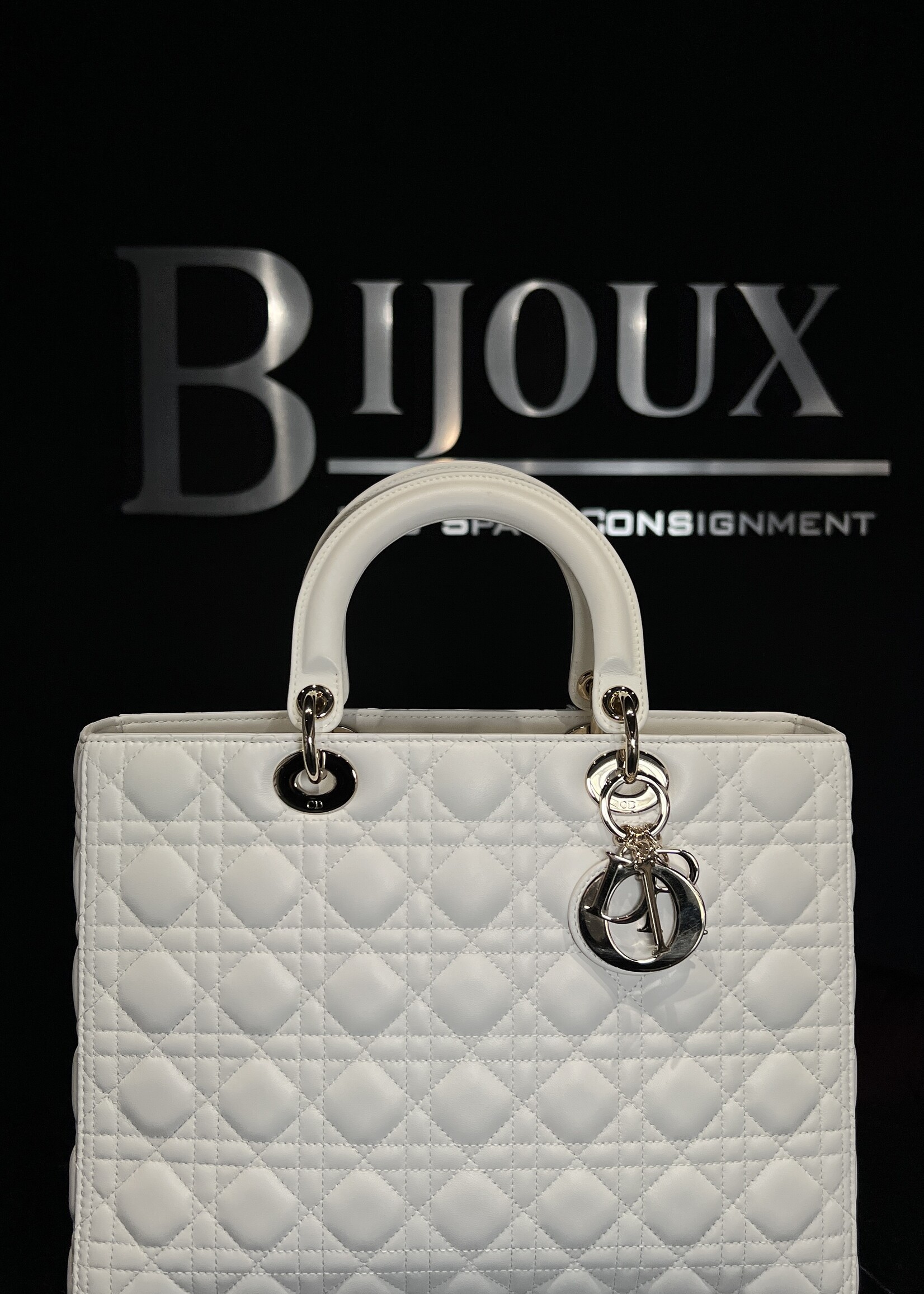 Christian Dior SOLD- White Dior Large Lady