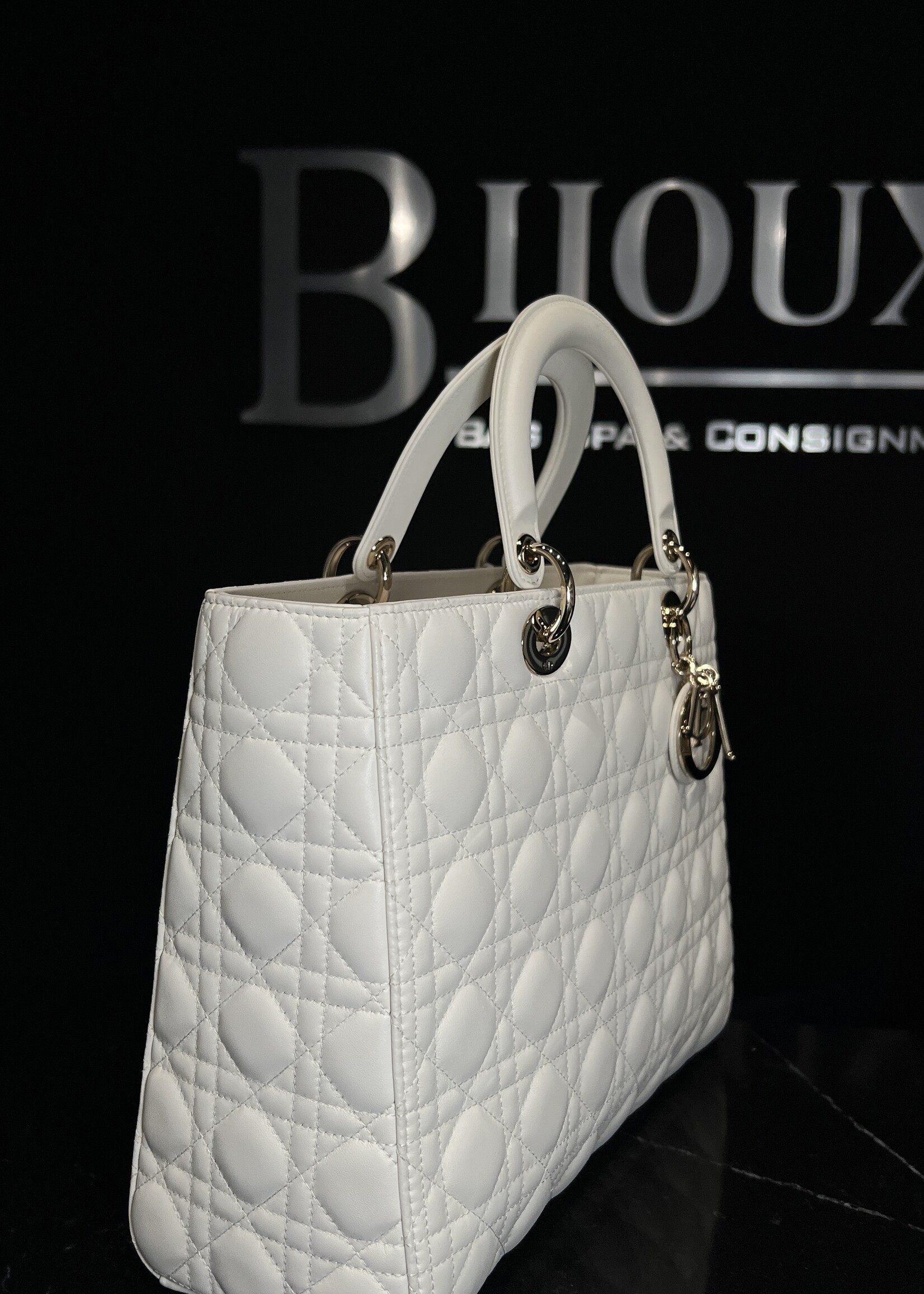 Christian Dior SOLD- White Dior Large Lady