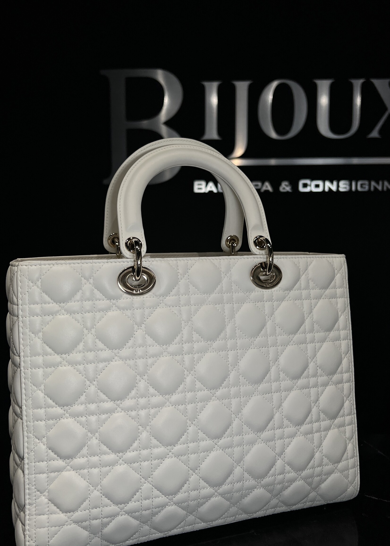 Christian Dior SOLD- White Dior Large Lady