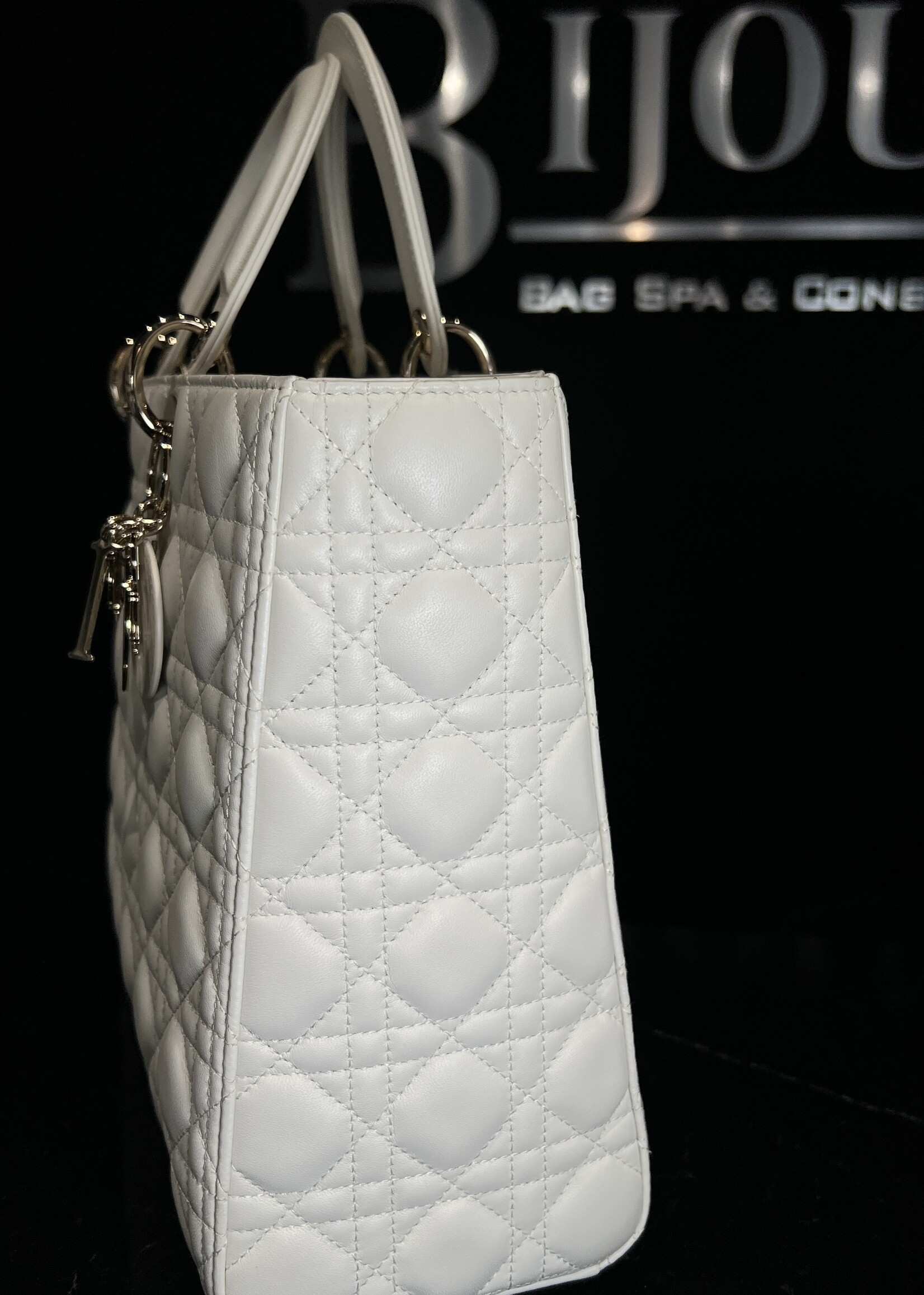 Christian Dior SOLD- White Dior Large Lady