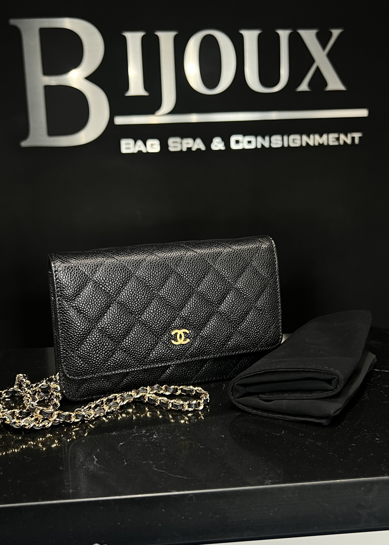 Chanel SOLD - Chanel WOC Caviar GHW