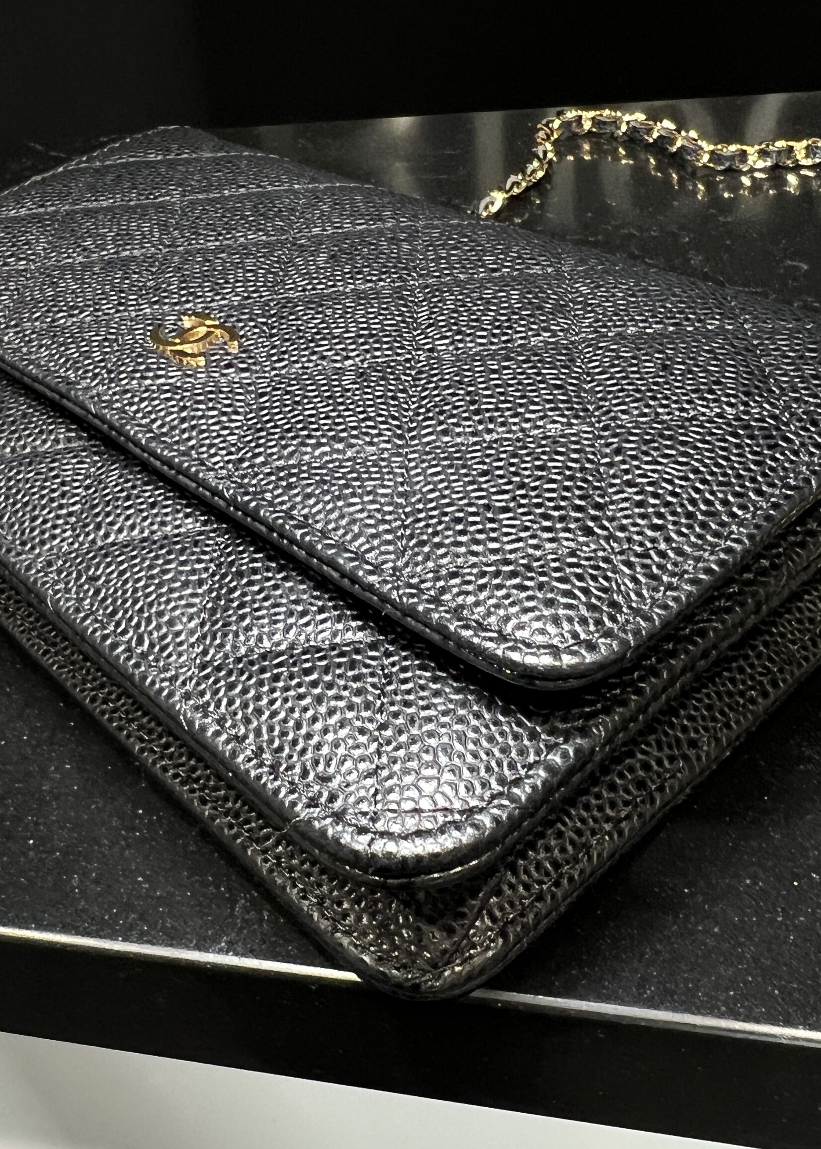 Chanel SOLD - Chanel WOC Caviar GHW
