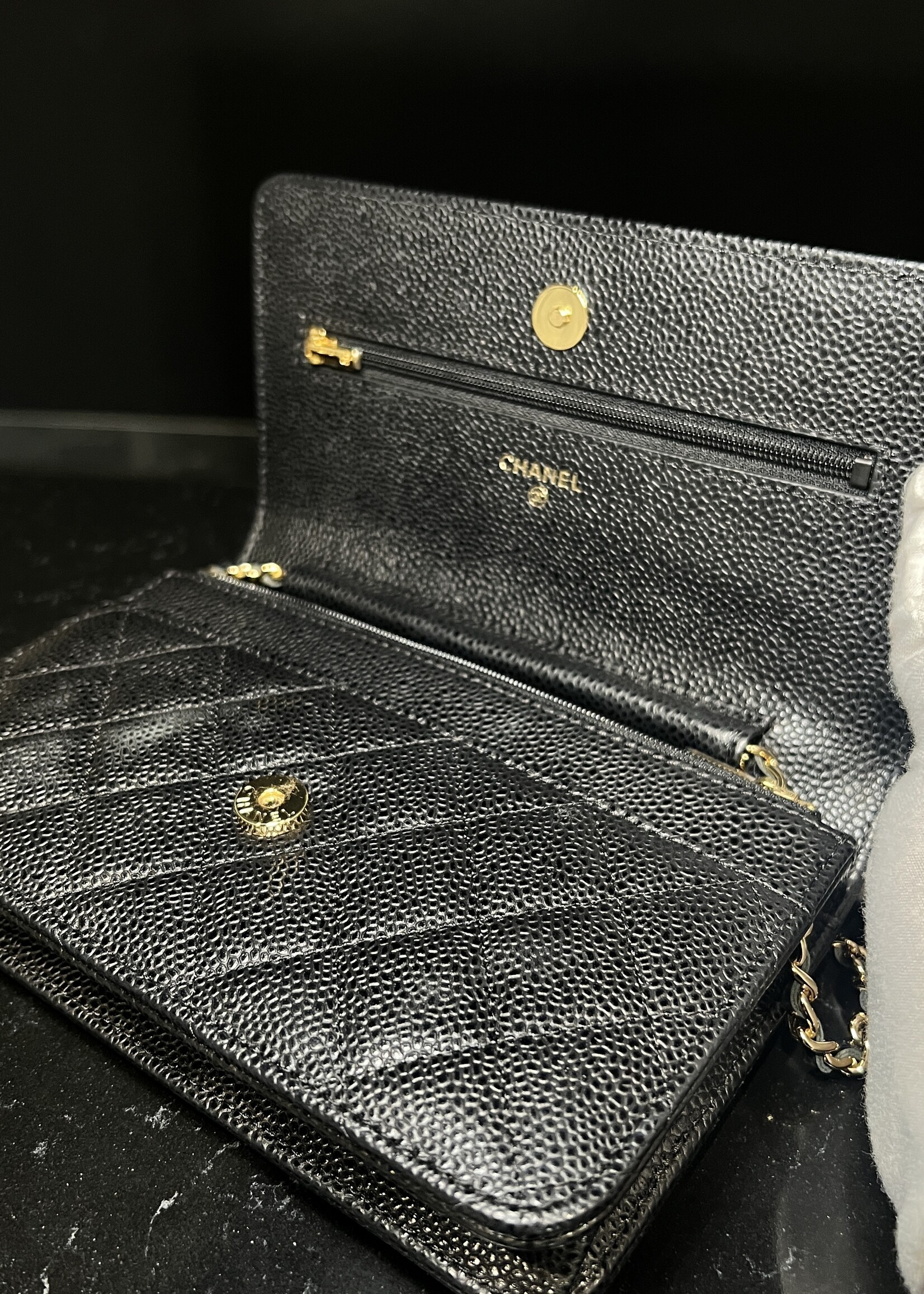 Chanel SOLD - Chanel WOC Caviar GHW